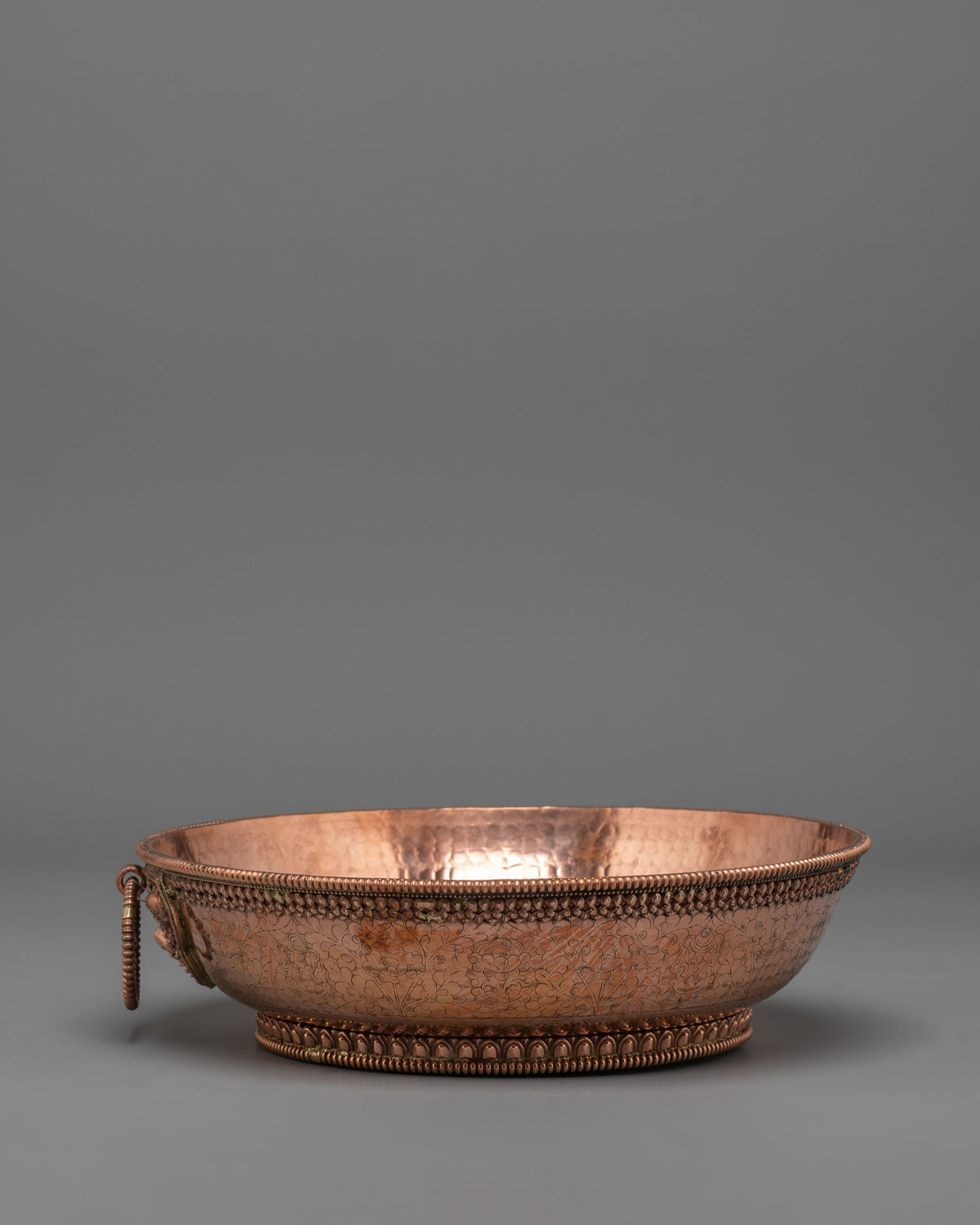 Copper Buddhist Water Offering Set | Traditional Tibetan Ritual Offering Vessel