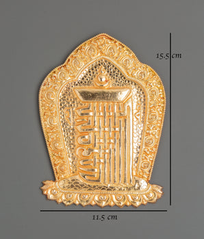 Golden Kala Chakra Wall Hanging | Symbol of Time