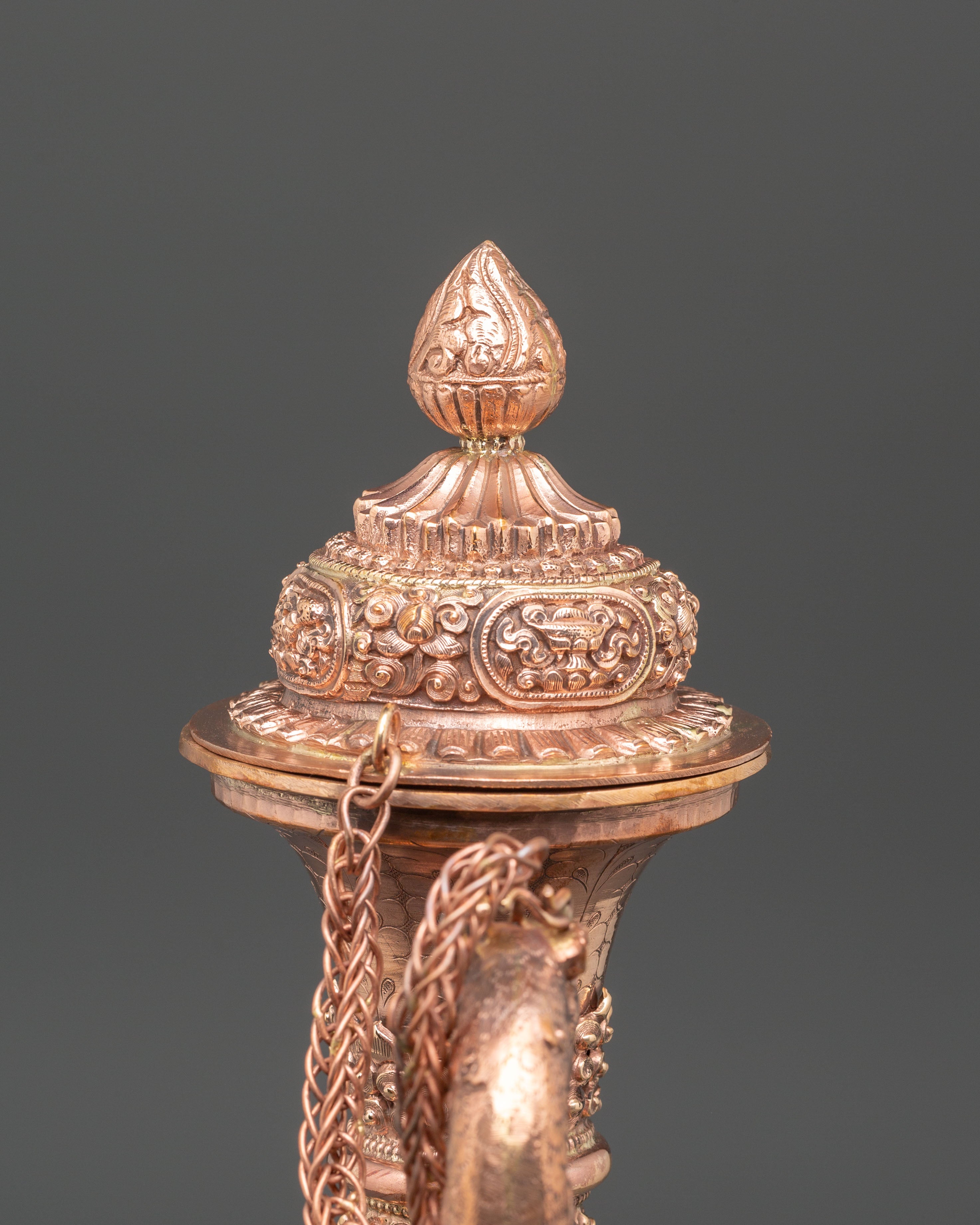 Copper Ritual Bhumba | Tibetan Buddhist Water Offering Vessel for Purification
