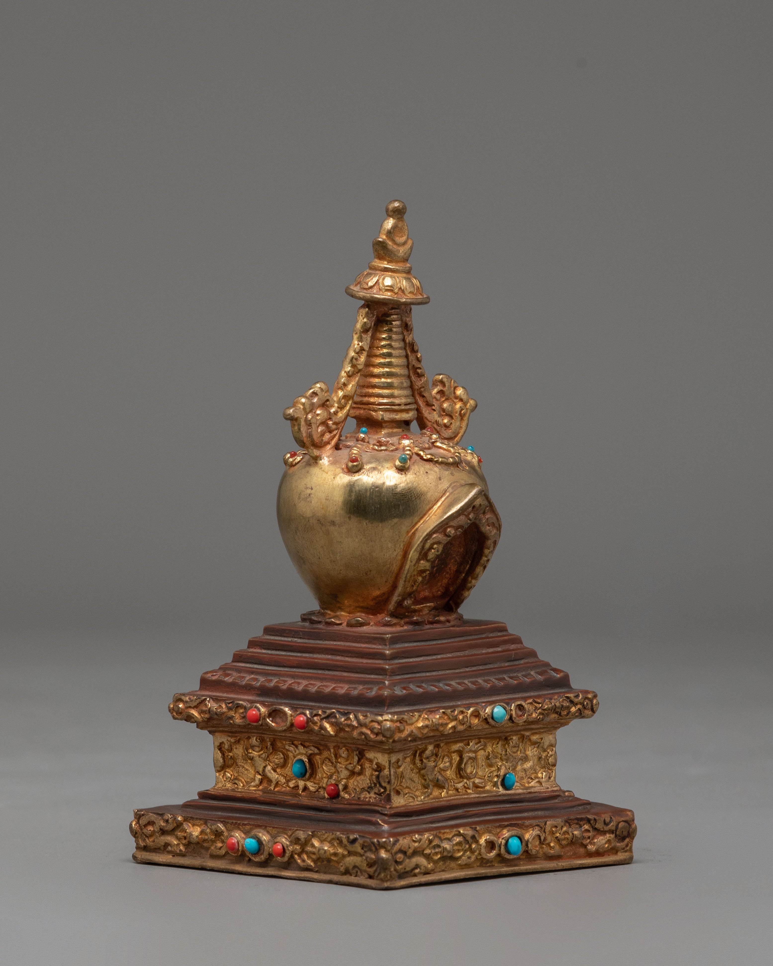 Handmade Tibetan Stupa For Decor | Buddhist Symbol of Enlightenment