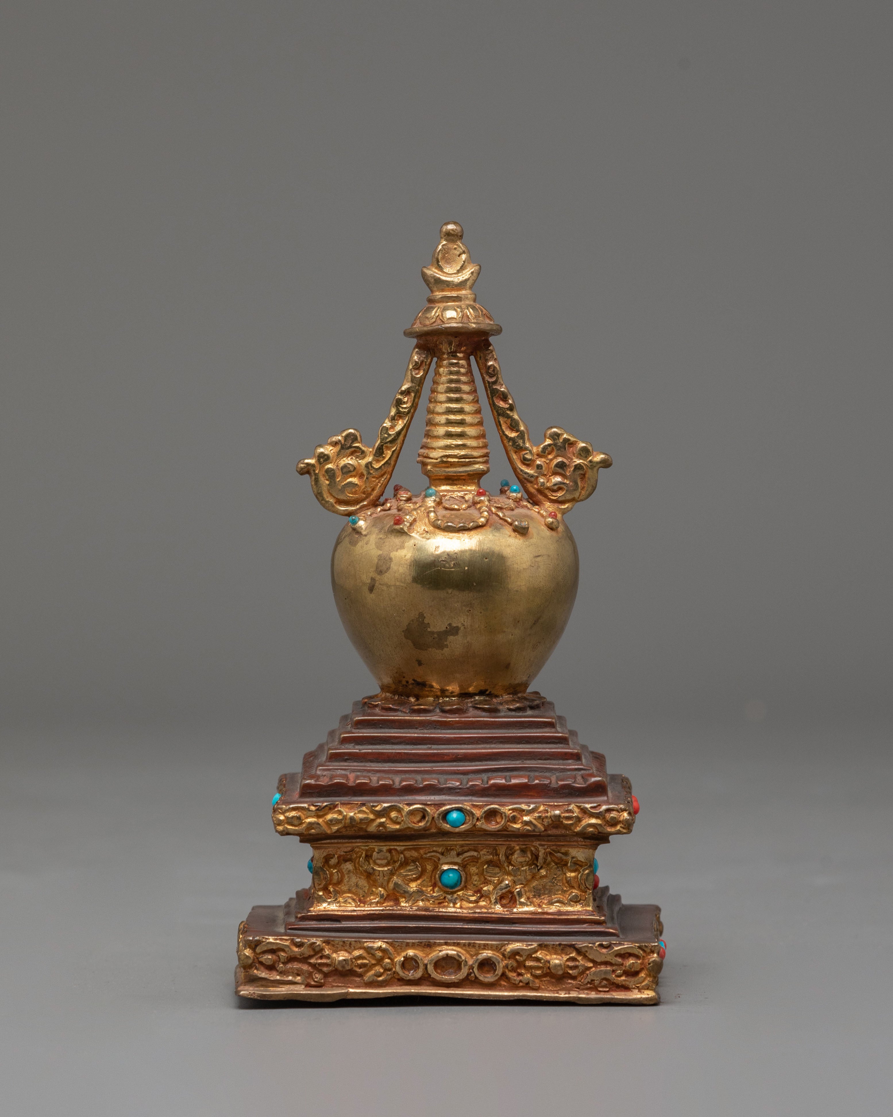 Handmade Tibetan Stupa For Decor | Buddhist Symbol of Enlightenment