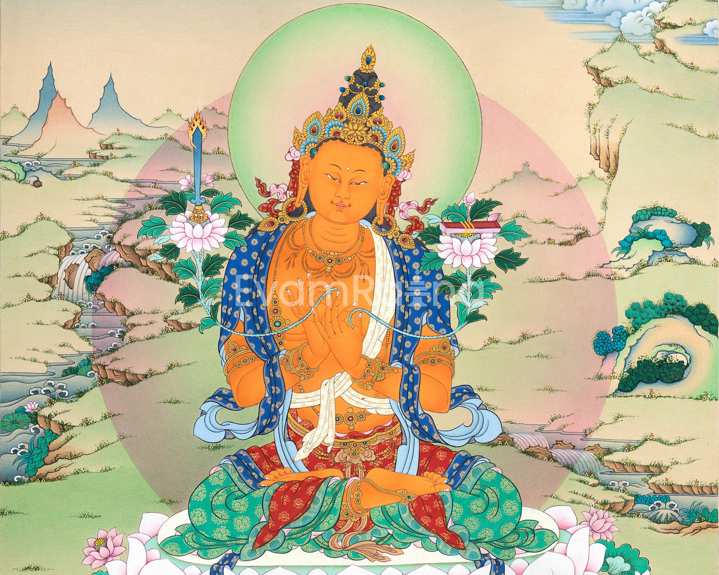 Manjushri Thangka | Buddha Manjushri | Himalayan Art