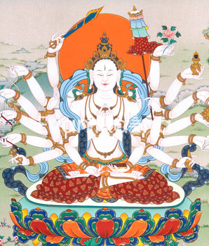 Cundi Thangka Print's Graceful Presence | Embodiment of Compassion and Wisdom