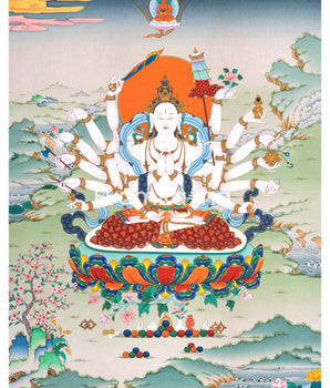 Cundi Thangka Print's Graceful Presence