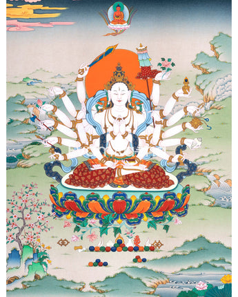 Cundi Thangka Print's Graceful Presence