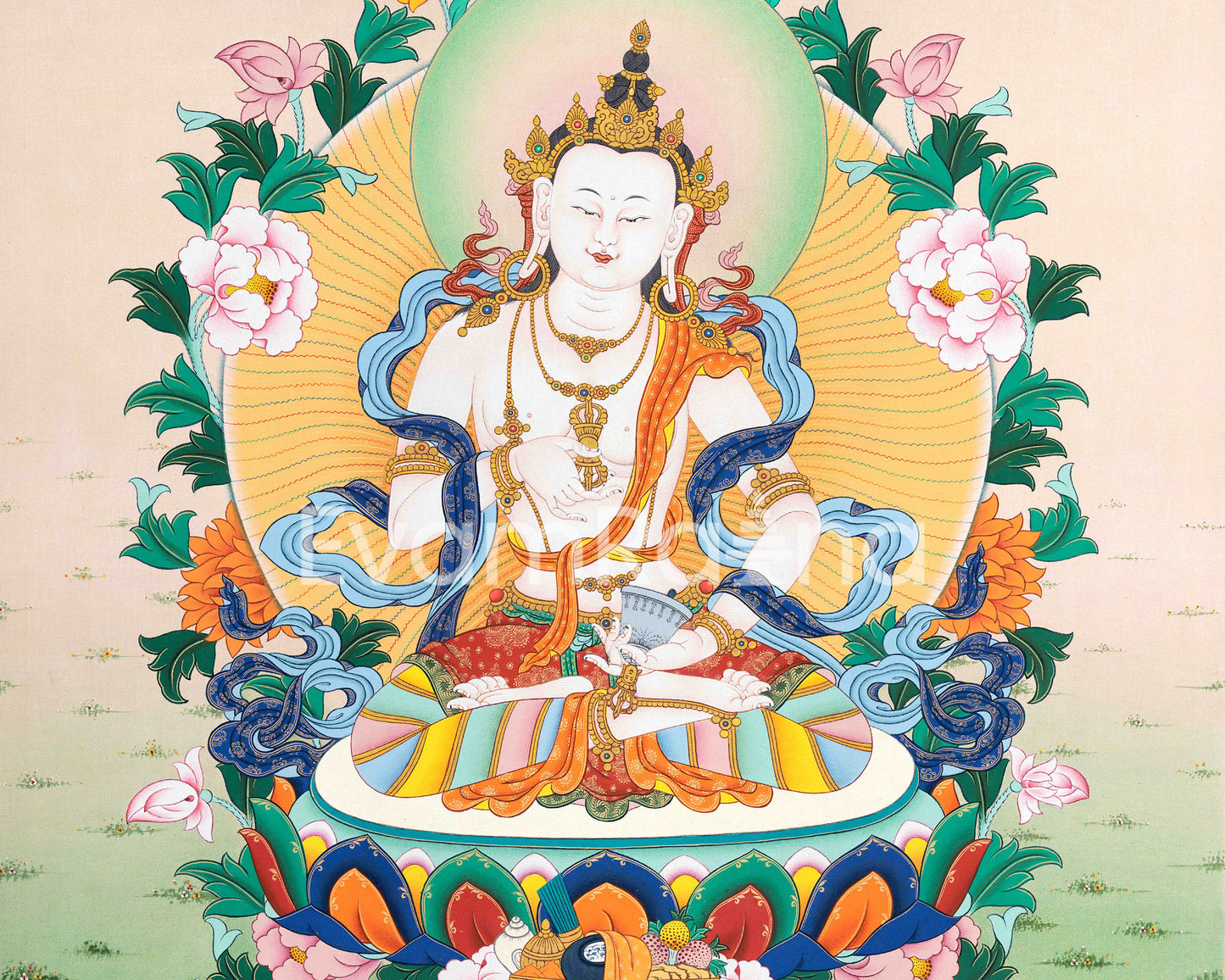 Vajrasattva's Blessings in Art | High Quality Print for Inner Purification | Wall Decors