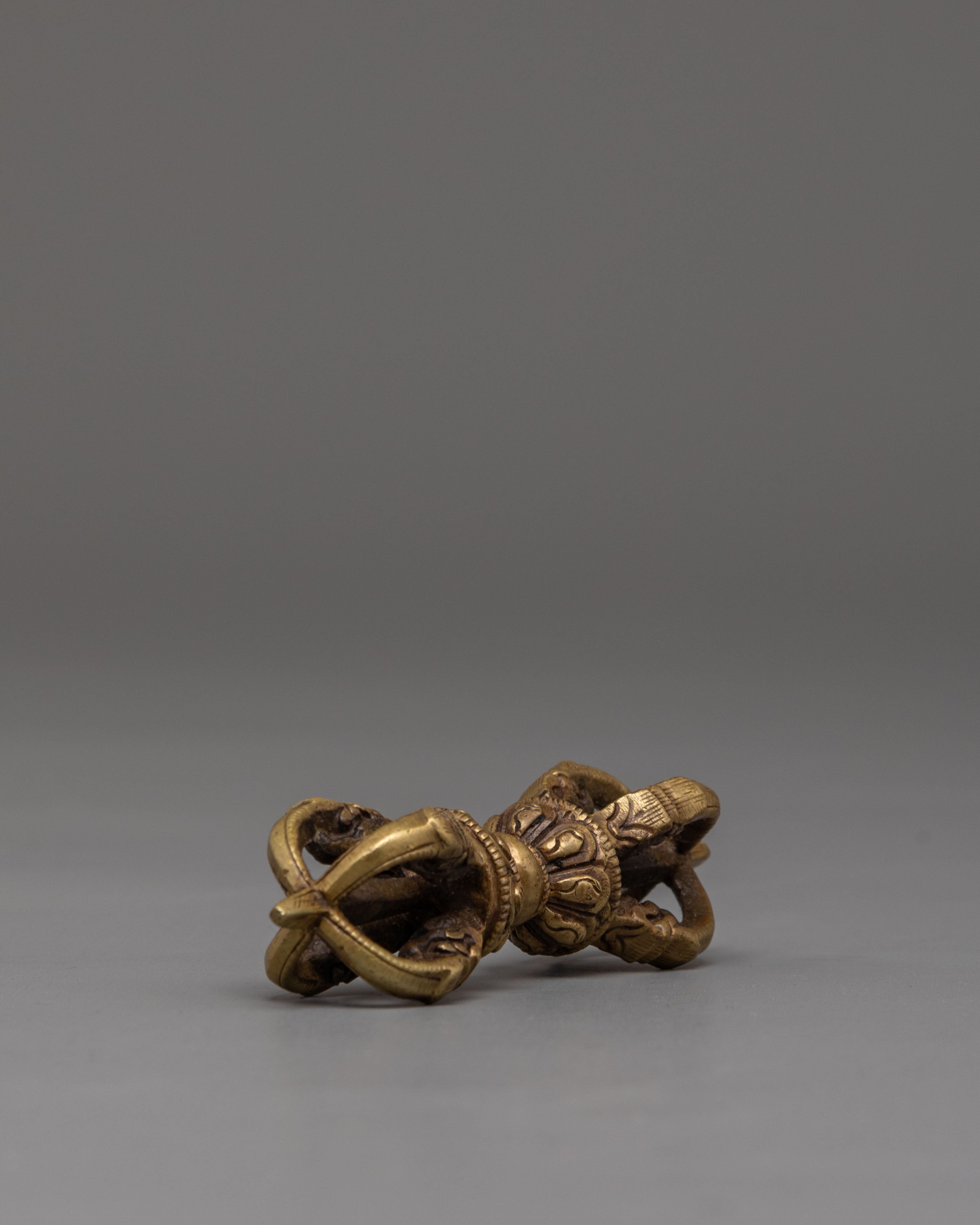 Handcrafted Vajra and Bell Set | Spiritual Brass and Bronze Deity Symbolism