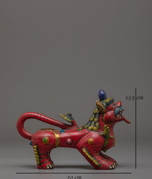 Handcrafted Lion Set for Decor | Bronze Guardian Lion Sculptures