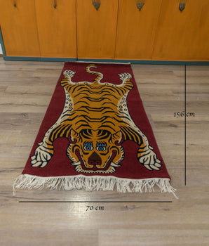 Handwoven Meditation Rug | Tibetan Wool Carpet for Mindful Living
