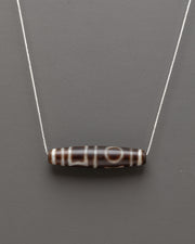 Tibetan Dzi Bead Locket Pendant | Himalayan Agate Jewelry