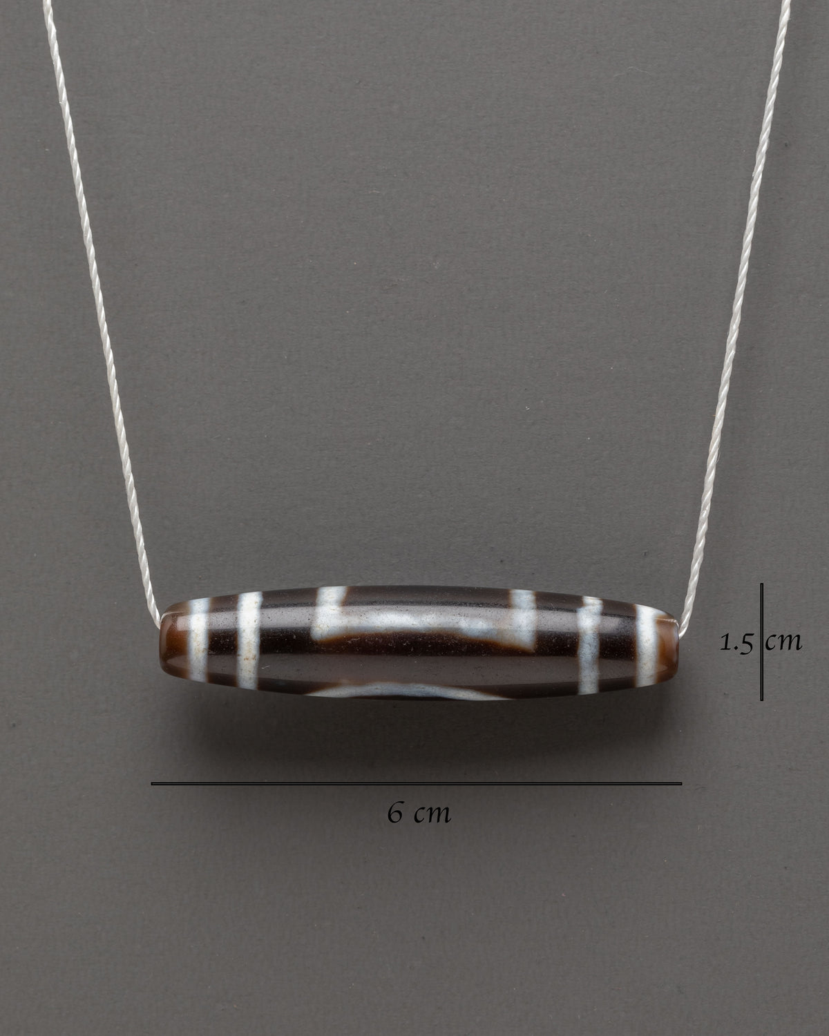 Traditional Tibetan Dzi Bead Locket | Himalayan Agate Pendant