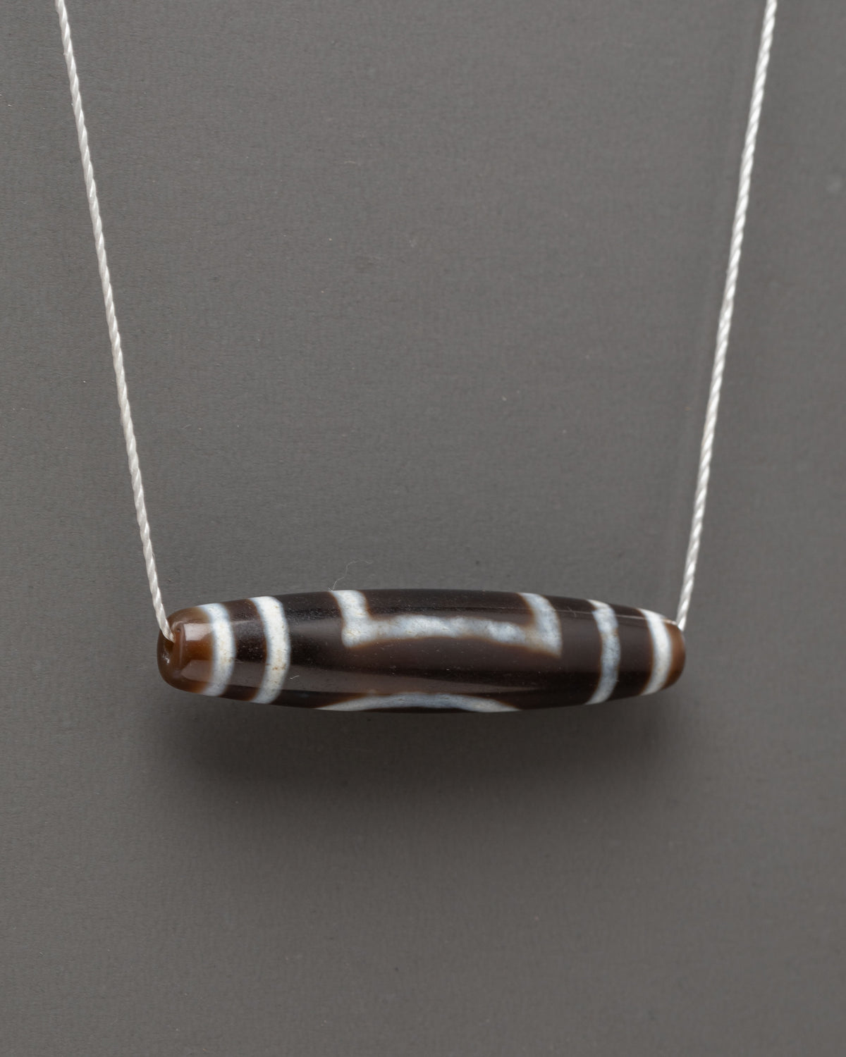 Traditional Tibetan Dzi Bead Locket | Himalayan Agate Pendant