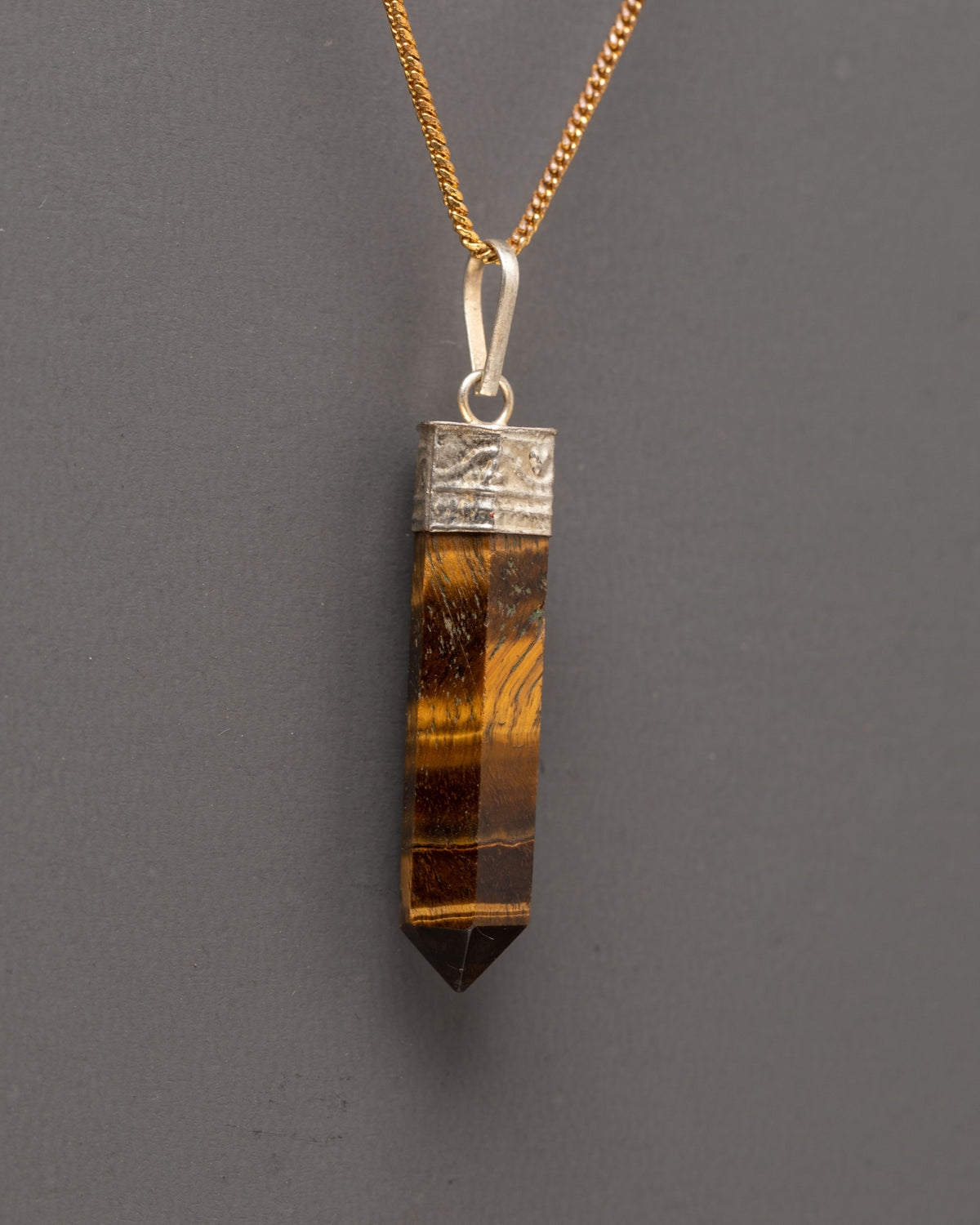 Himalayan Tiger Eye Stone Pendant | Natural Gemstone Jewelry