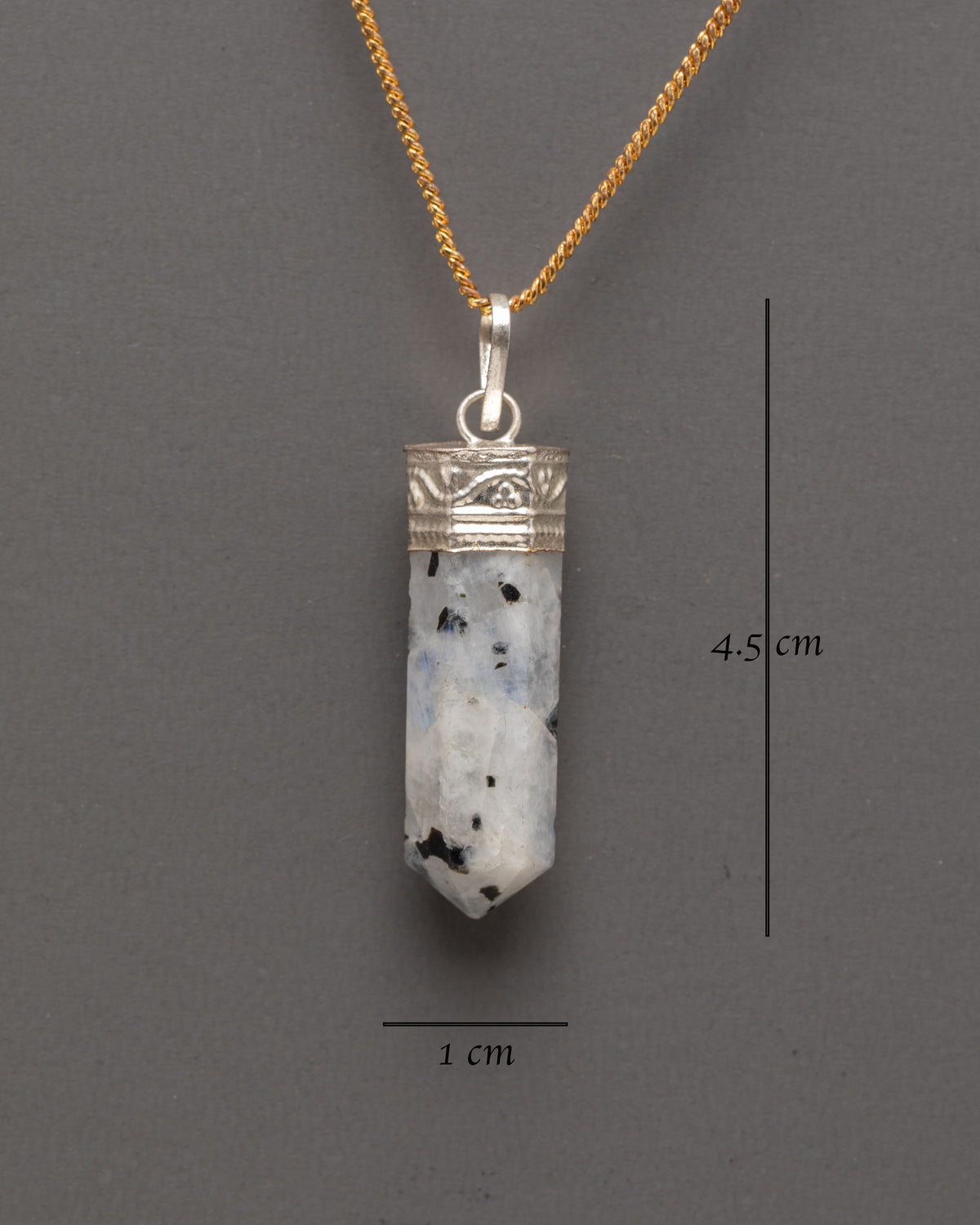 Rainbow Moonstone Pendant | Natural Gemstone Jewelry
