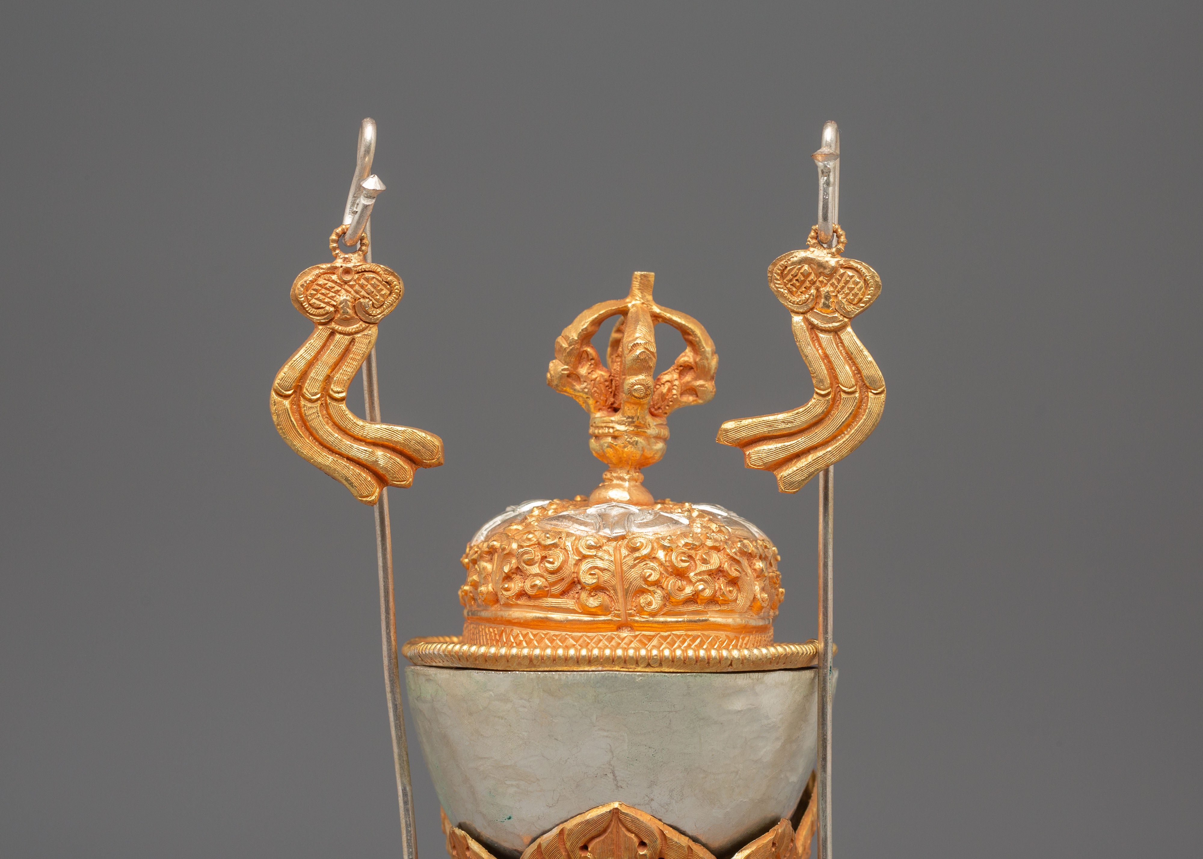 Sacred Tibetan Kapala Ceremonial Item | Buddhist Ritual Offering Artifact