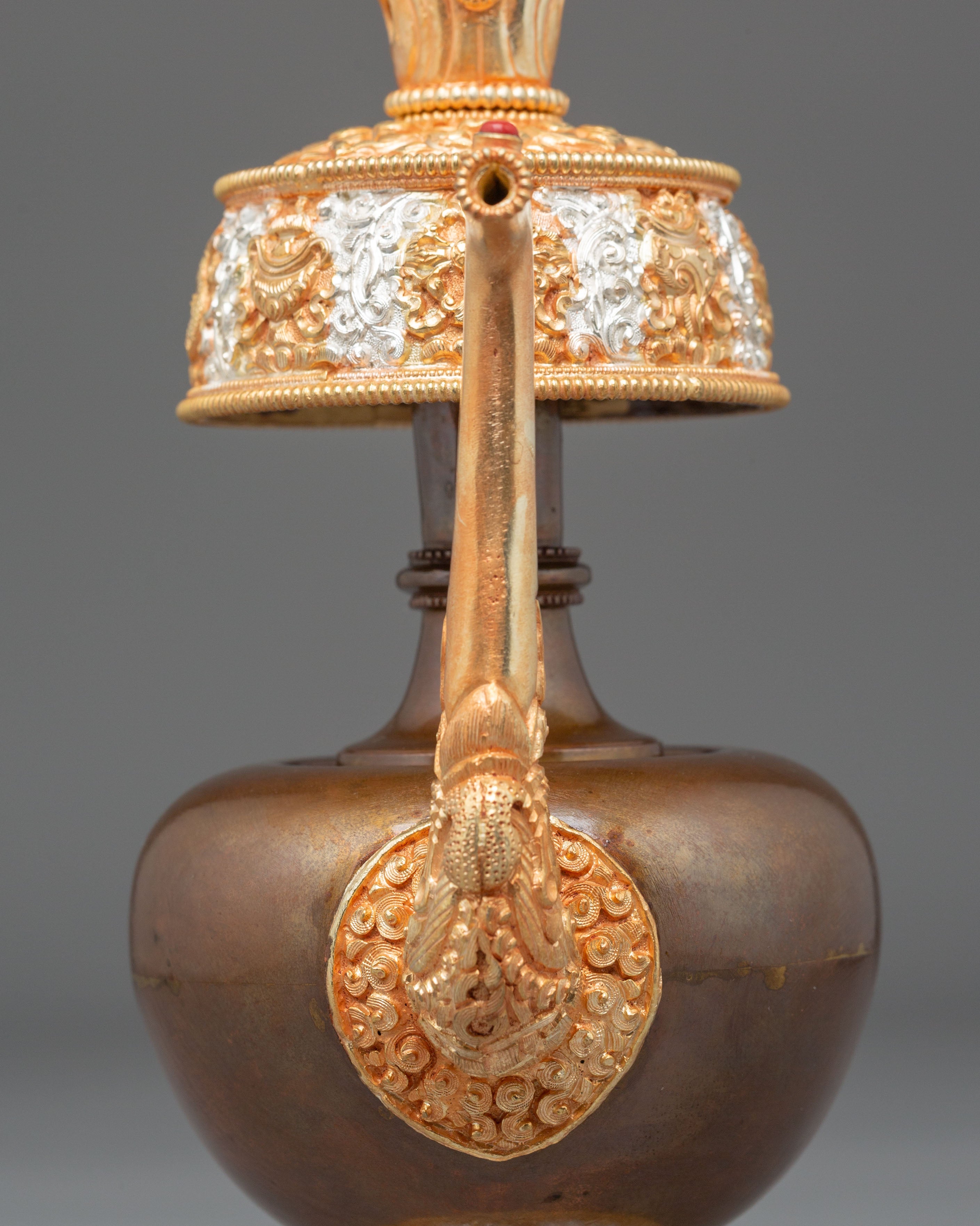 Tibetan Ceremonial Bhumba Set | Buddhist Ritual Offering Vessel