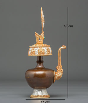 Tibetan Ceremonial Bhumba Set | Buddhist Ritual Offering Vessel