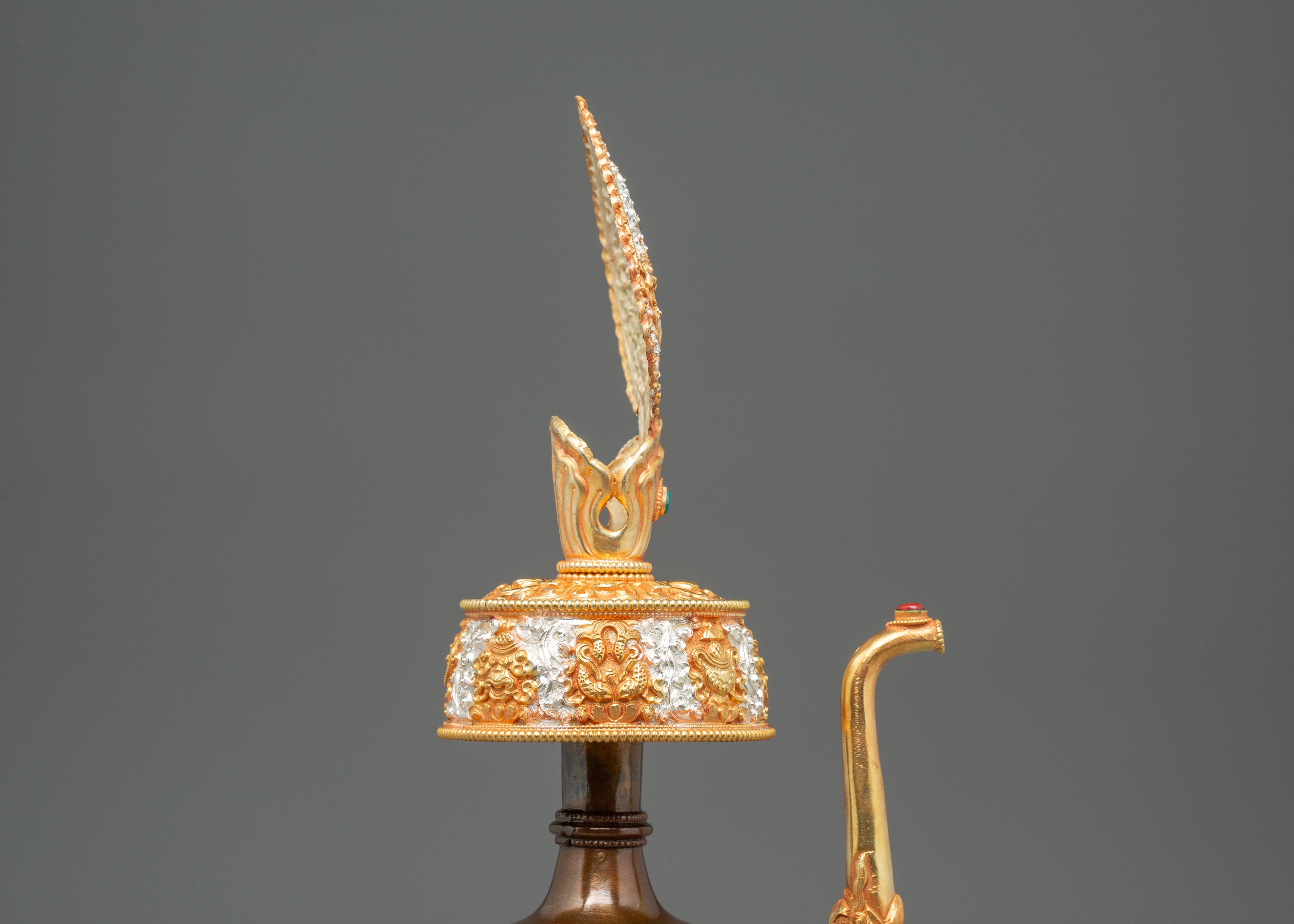 Buddhist Water Offering Bhumba Set | Sacred Ritual Vase for Blessings and Purification