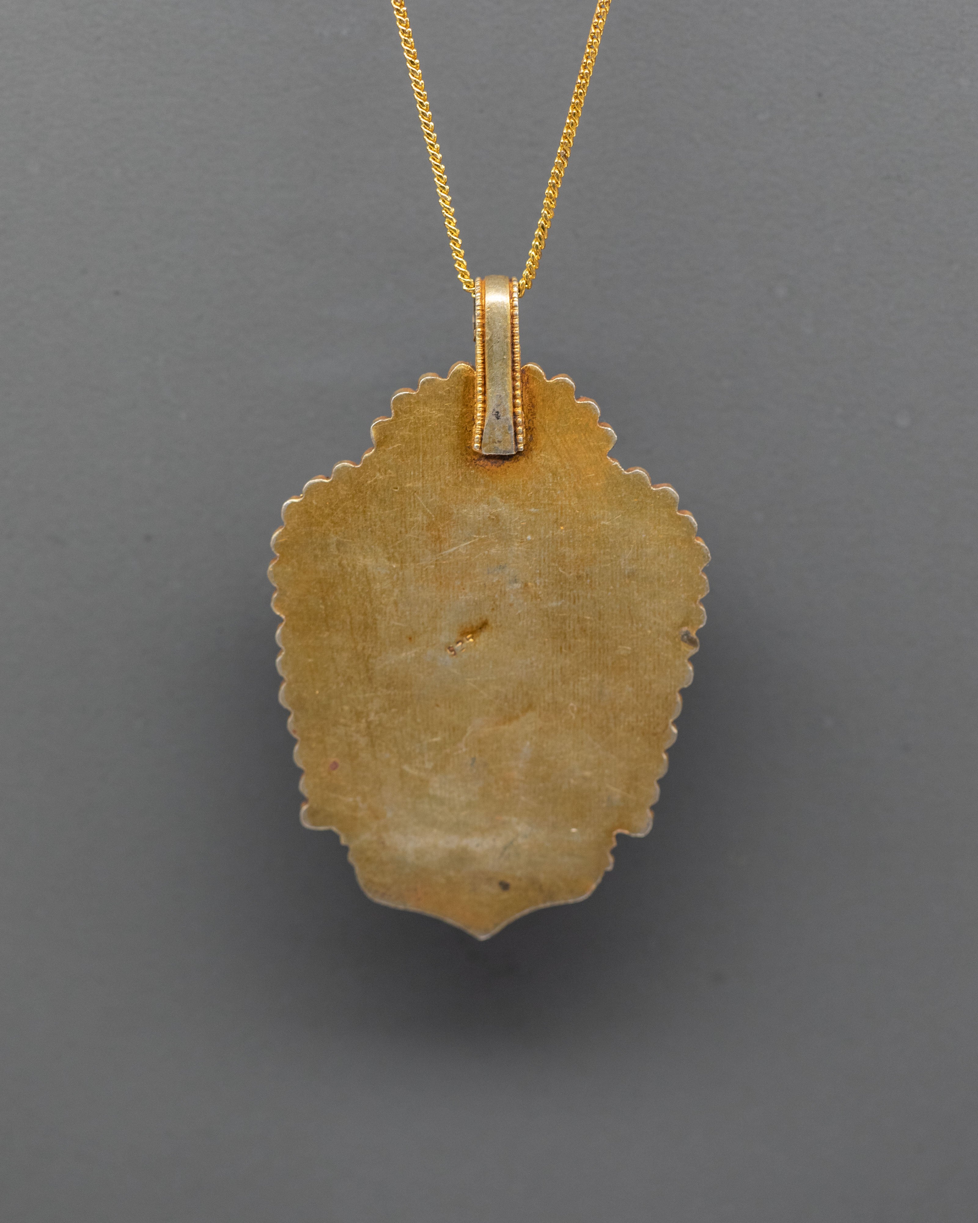 Tibetan Khadgapani Locket | Buddhist Deity Pendant of Protection and Power