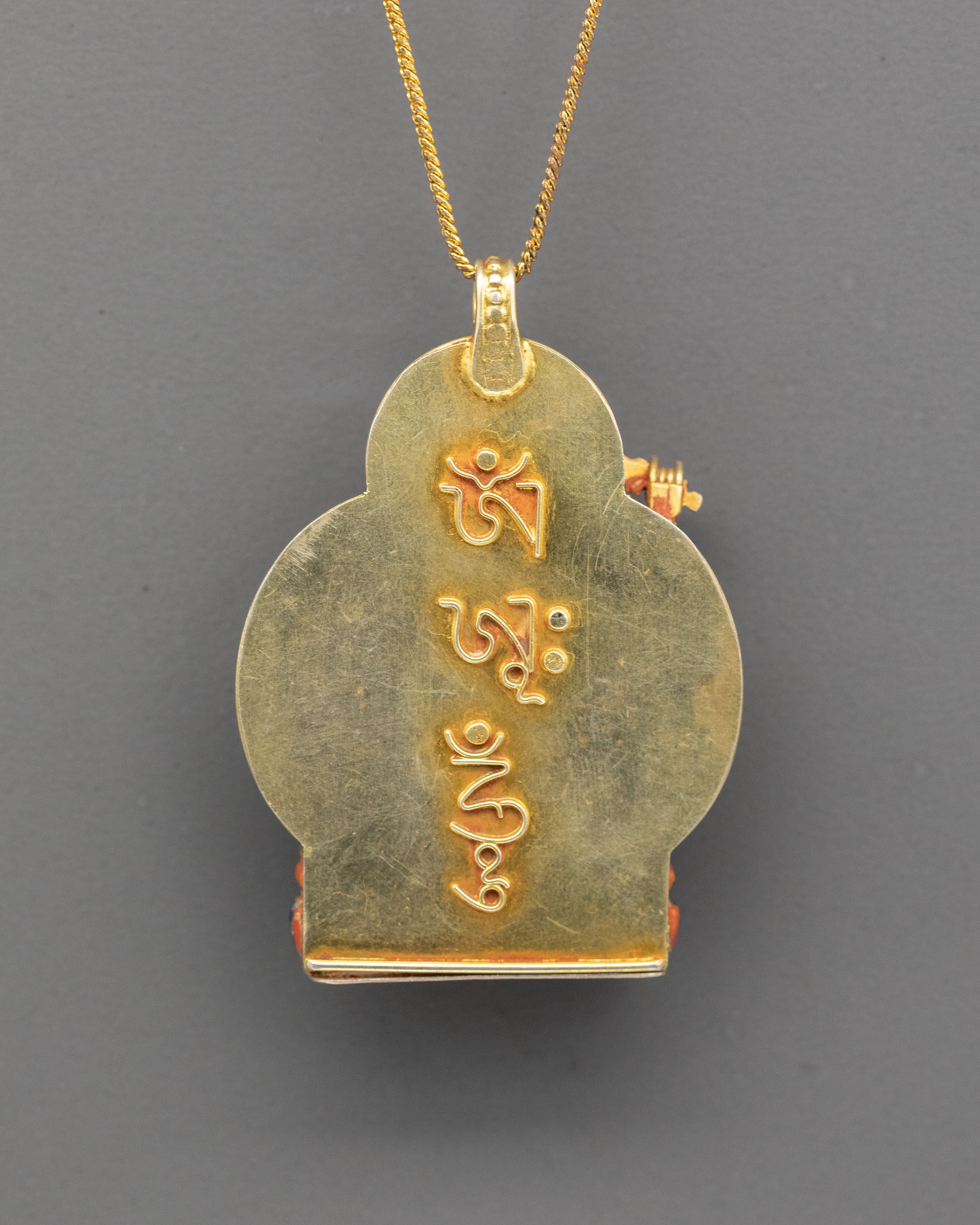 Buddhist Prayer Ghau Box Locket | Spiritual Jewelry