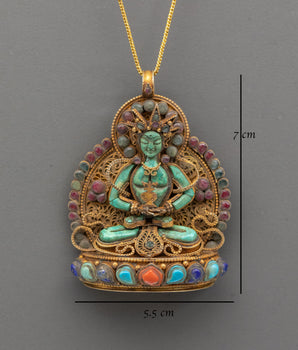 Amitayus Buddha Locket for Accessory | Tibetan Buddha of Long Life