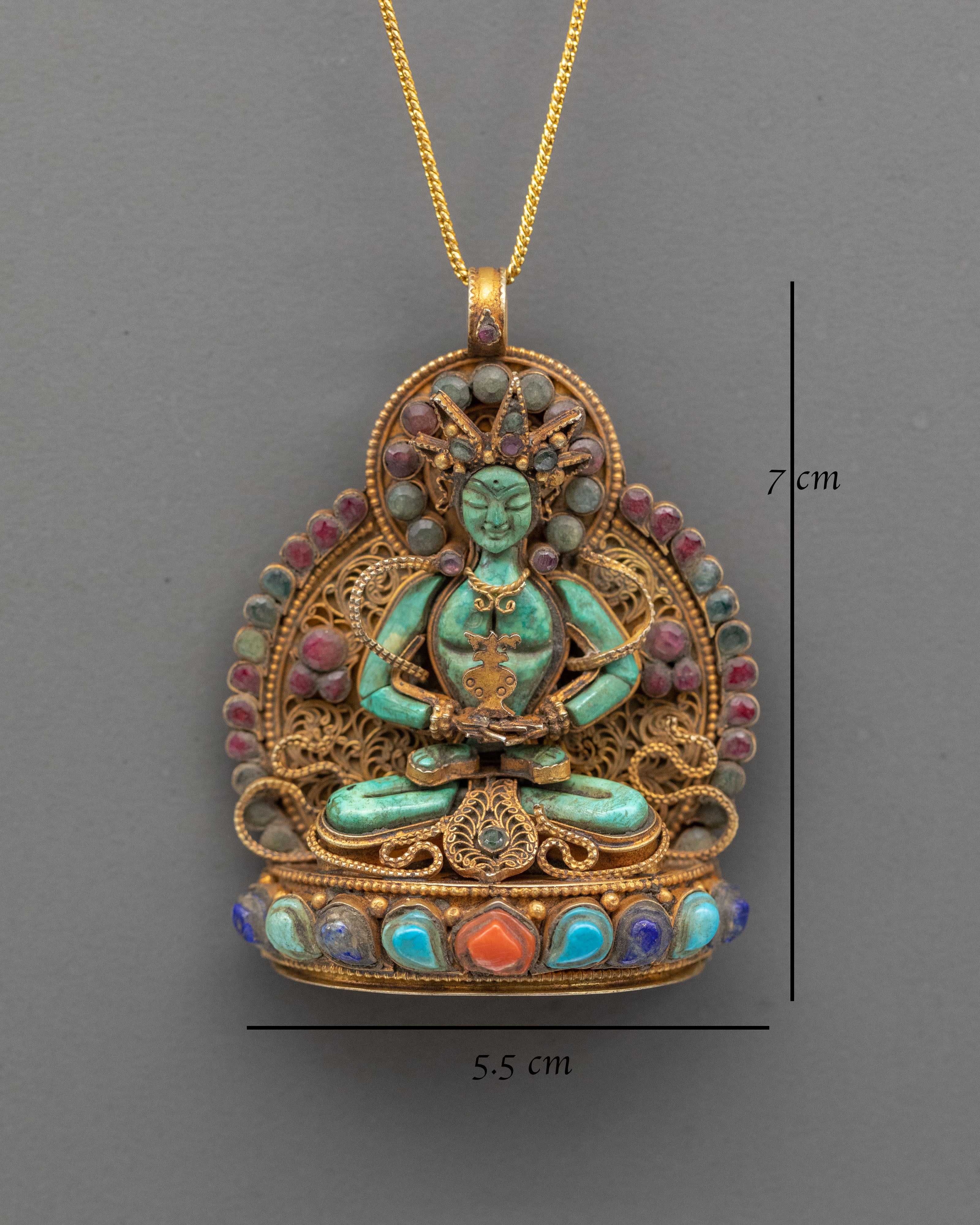 Amitayus Buddha Locket for Accessory | Tibetan Buddha of Long Life