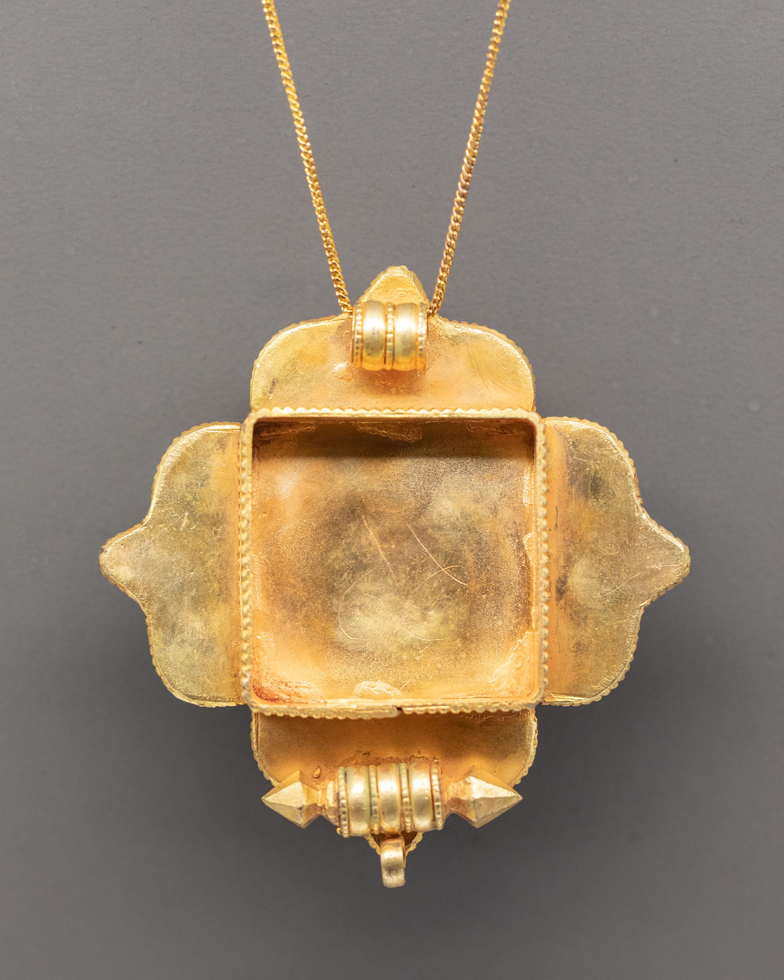 Handcrafted Tibetan Ghau Box Pendant | Himalayan Art