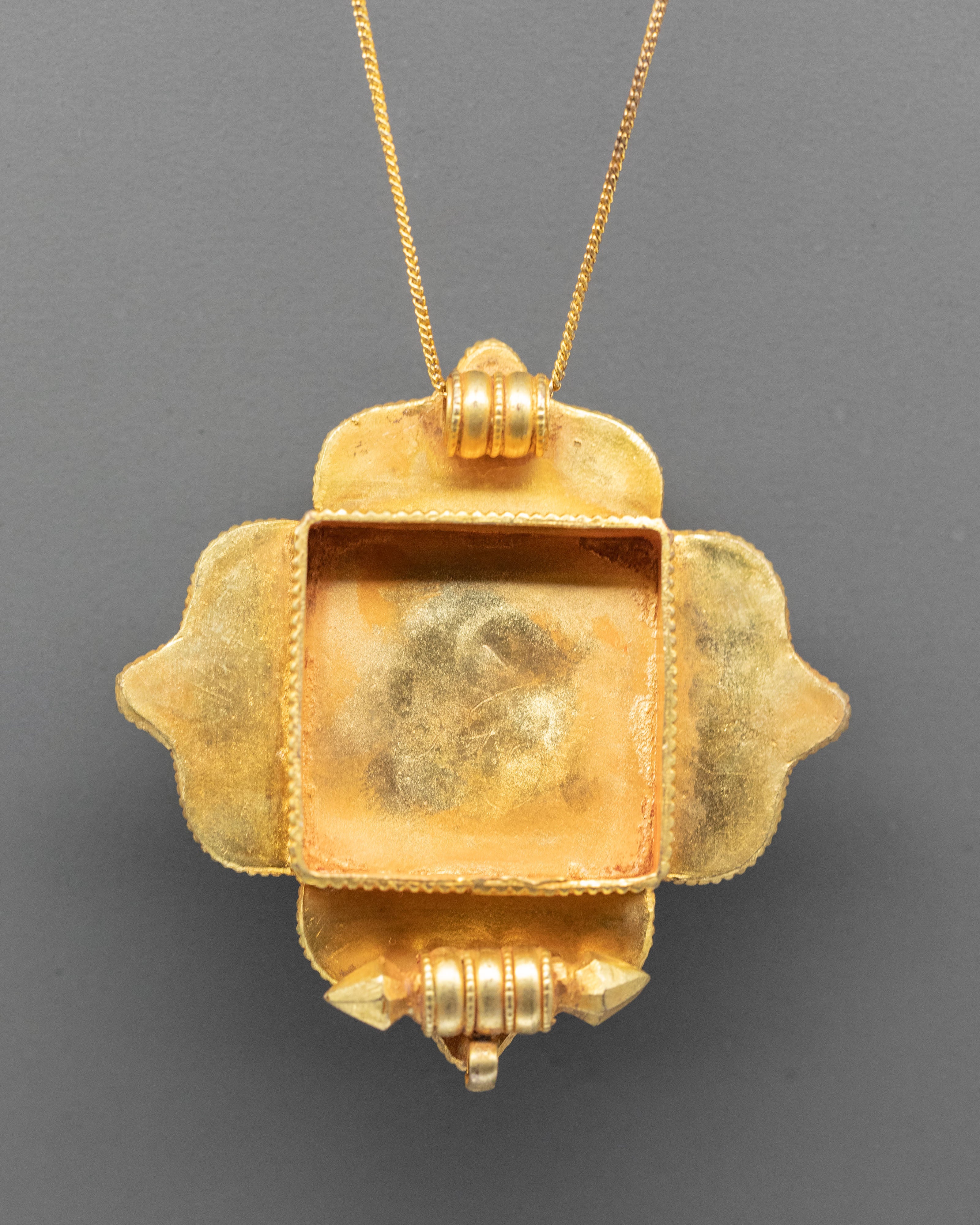 Buddhist Ghau Box Pendant | Tibetan Jewelry