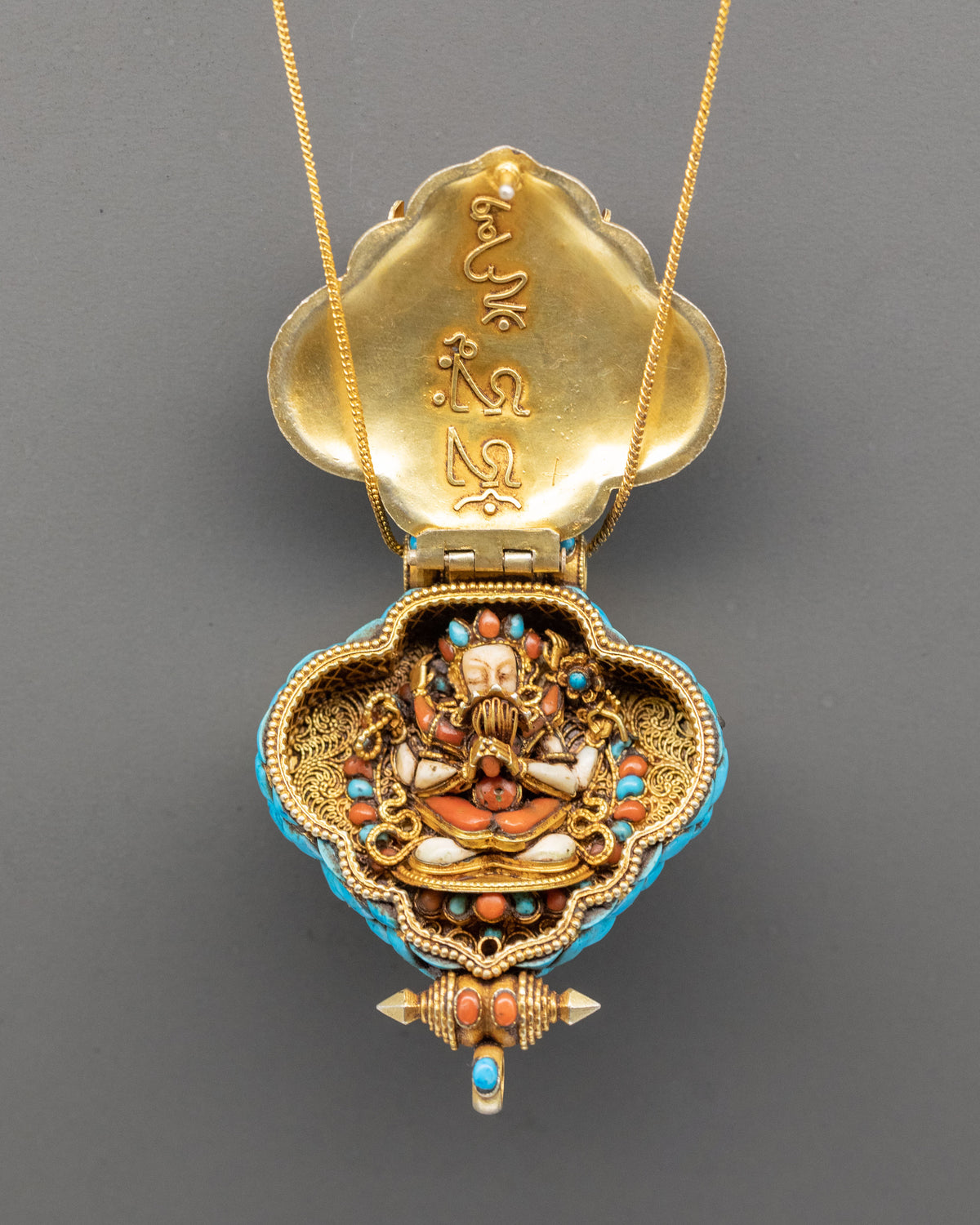 Medicine Buddha Ghau Locket | Tibetan Healing Amulet for Peace