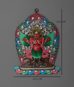 Handcrafted Tibetan Garuda Wall Hanging | Protector Deity