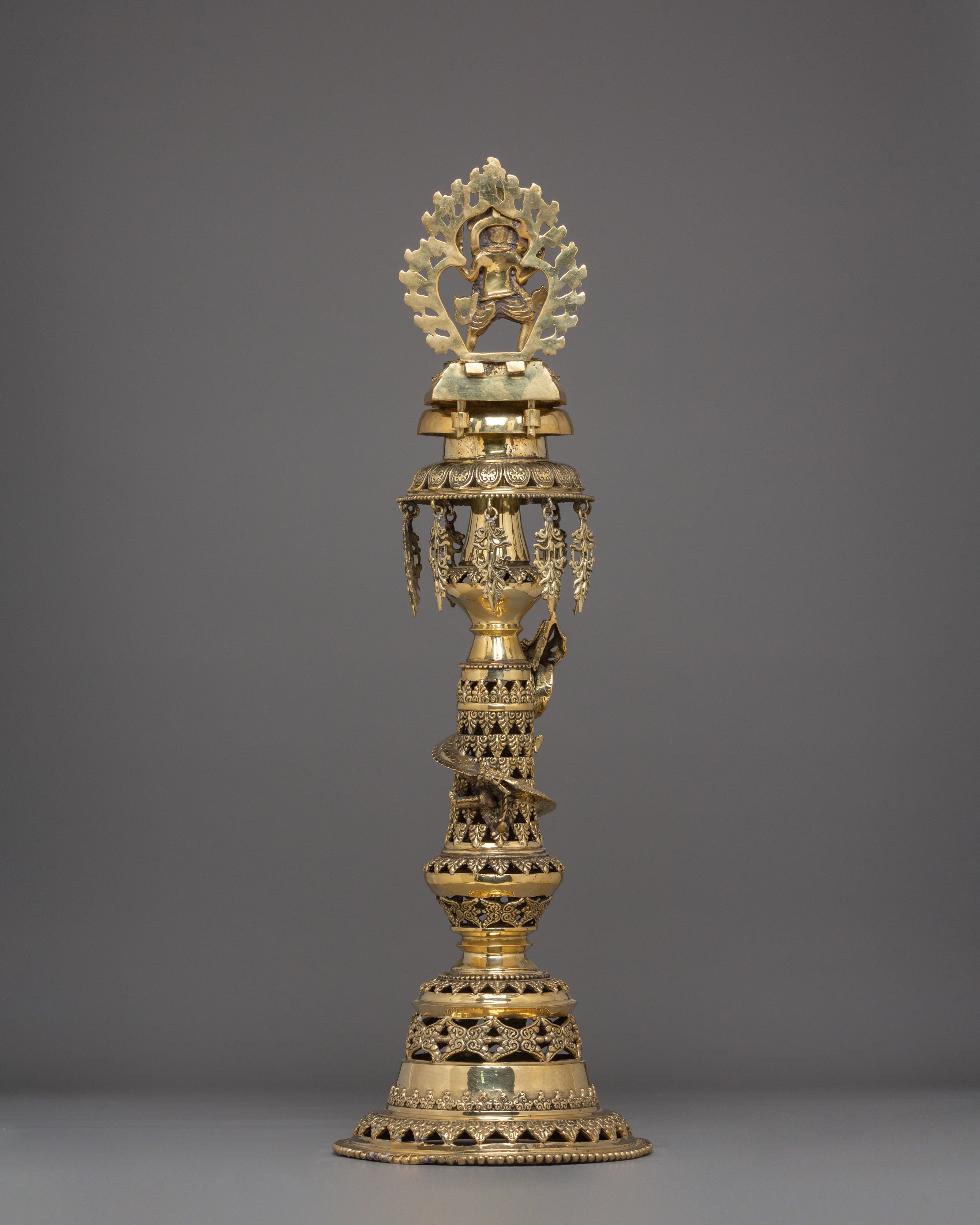 Brass Panas Lamp Set | Sacred Oil Lamp for Spiritual Offering