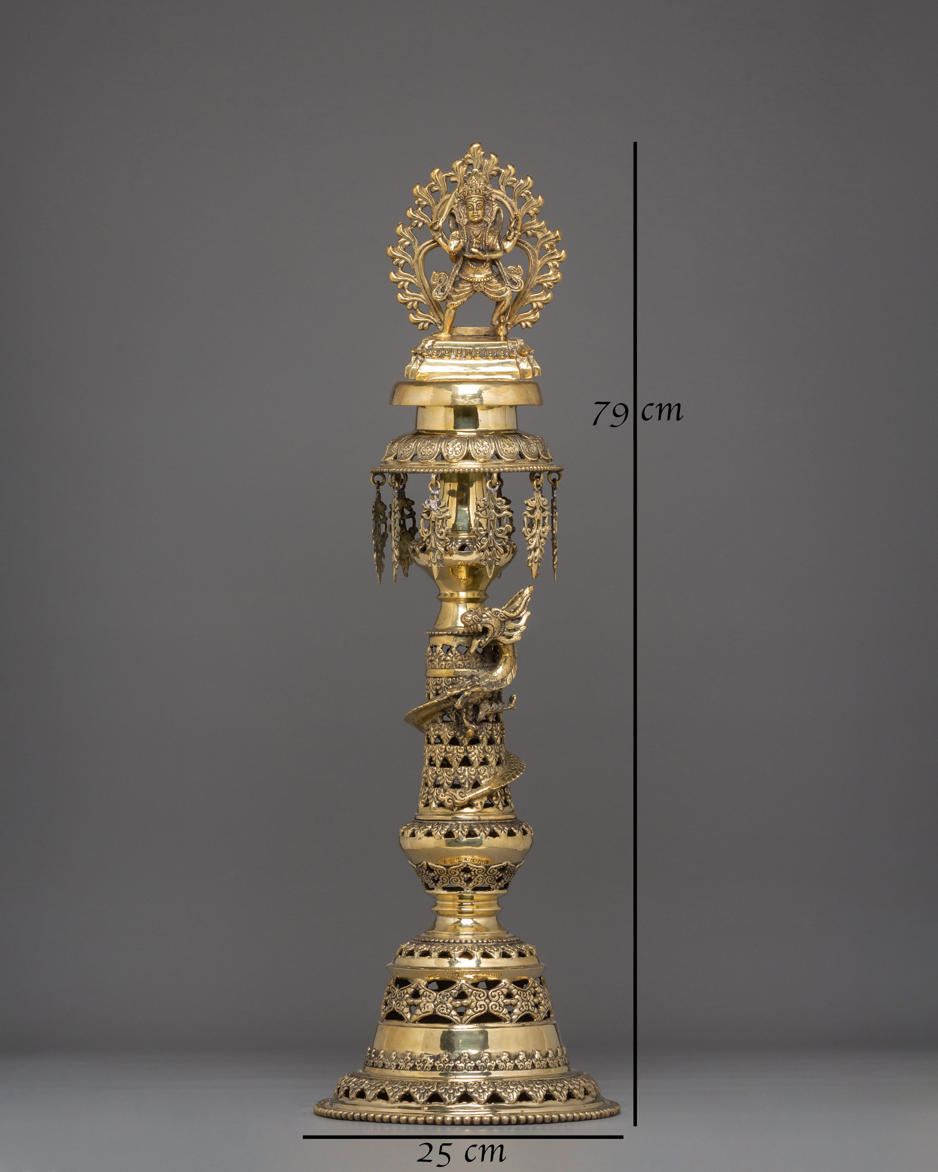 Brass Panas Lamp Set | Sacred Oil Lamp for Spiritual Offering