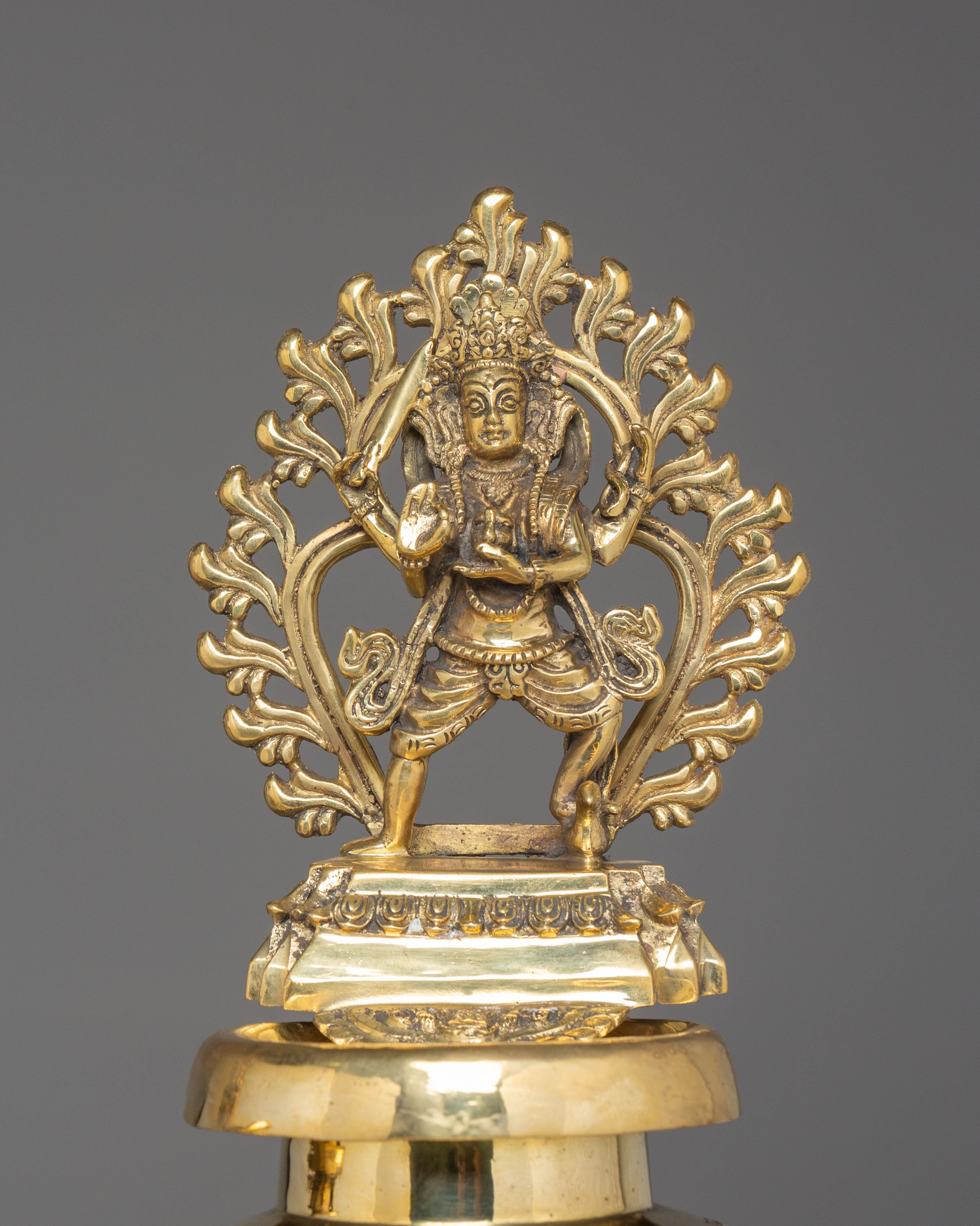 Brass Panas Lamp Set | Sacred Oil Lamp for Spiritual Offering