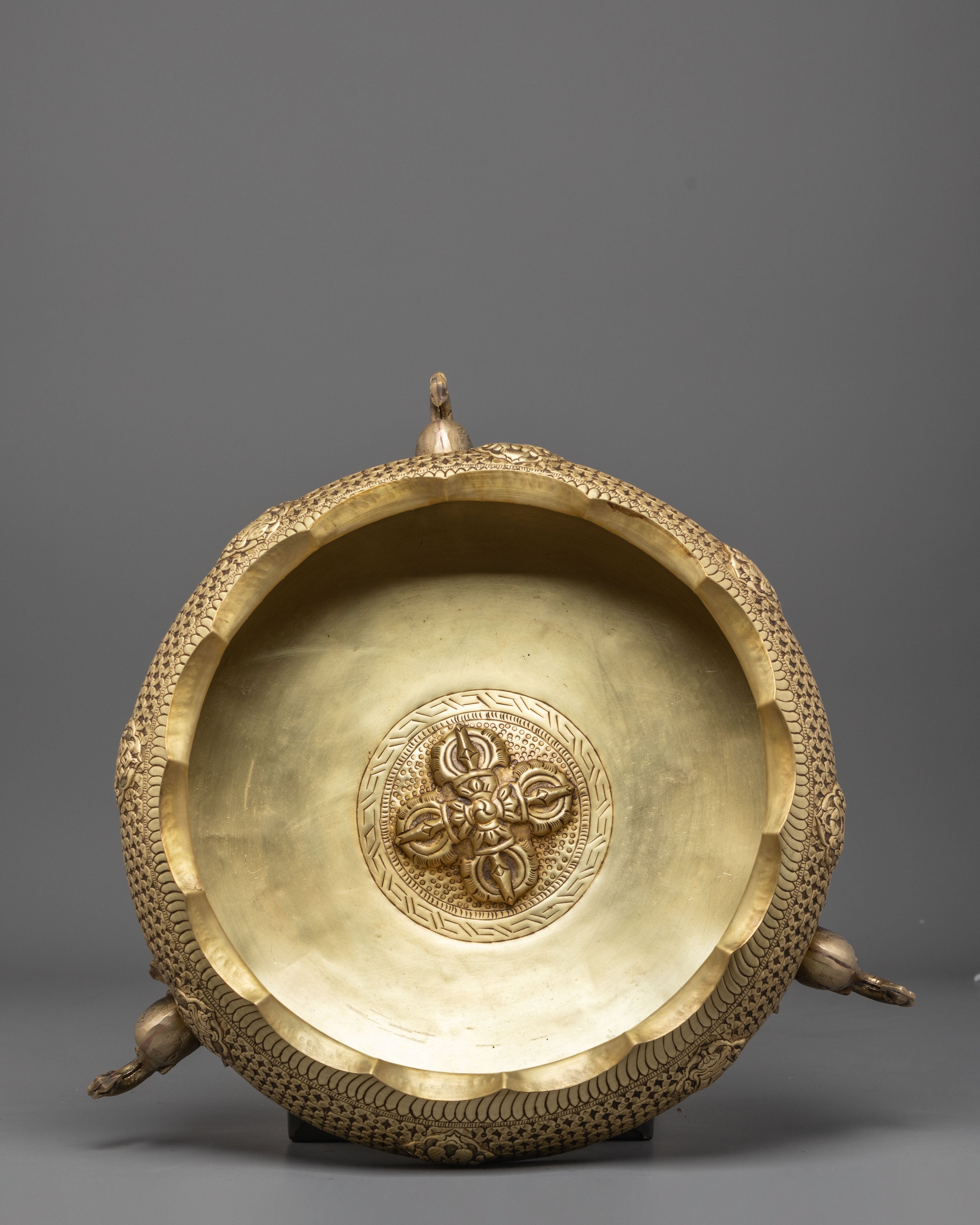 Himalayan Decorative Urli Bowl | Buddhist Sacred Art