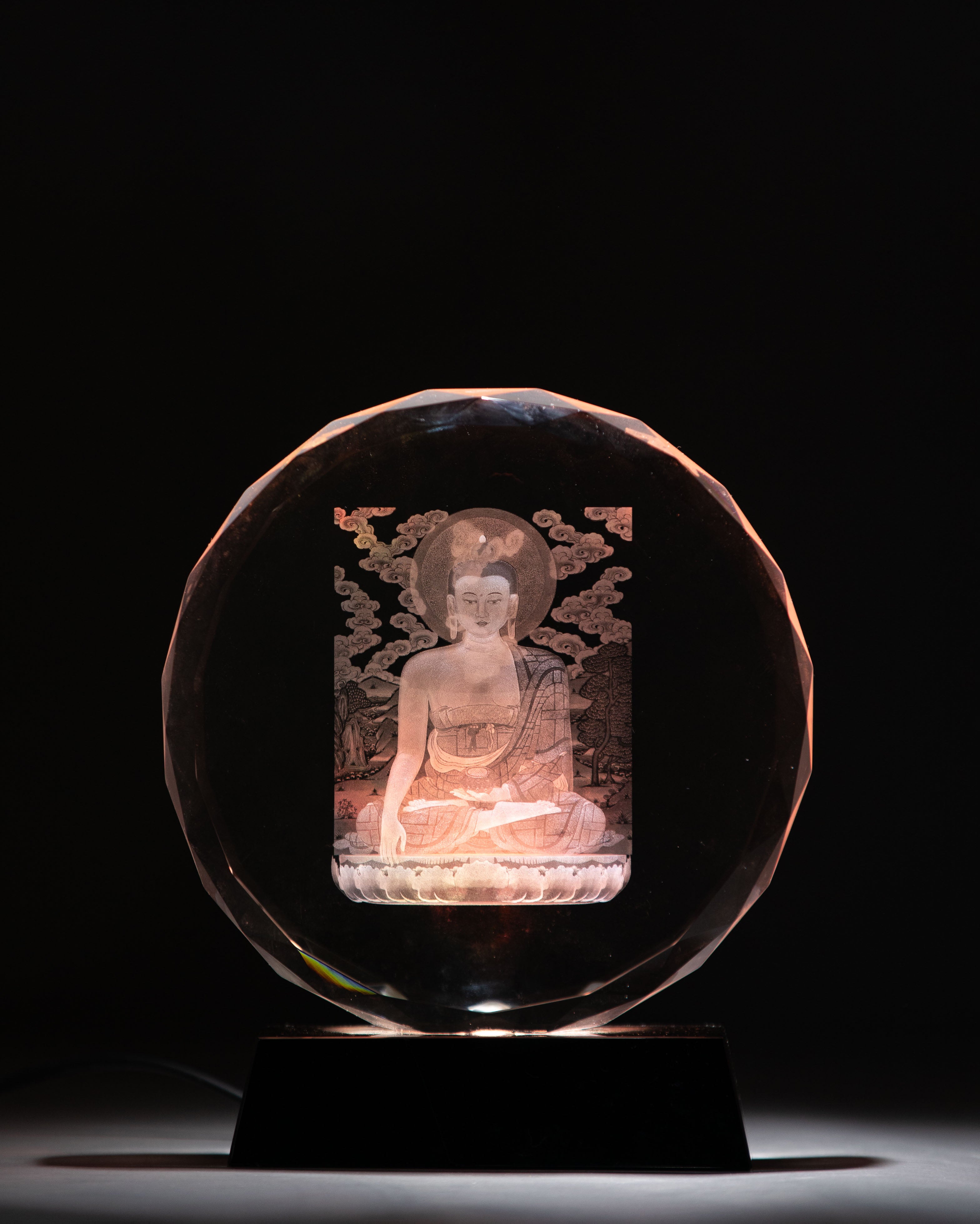 Glass Shakyamuni Buddha for Decor | Symbol of Wisdom