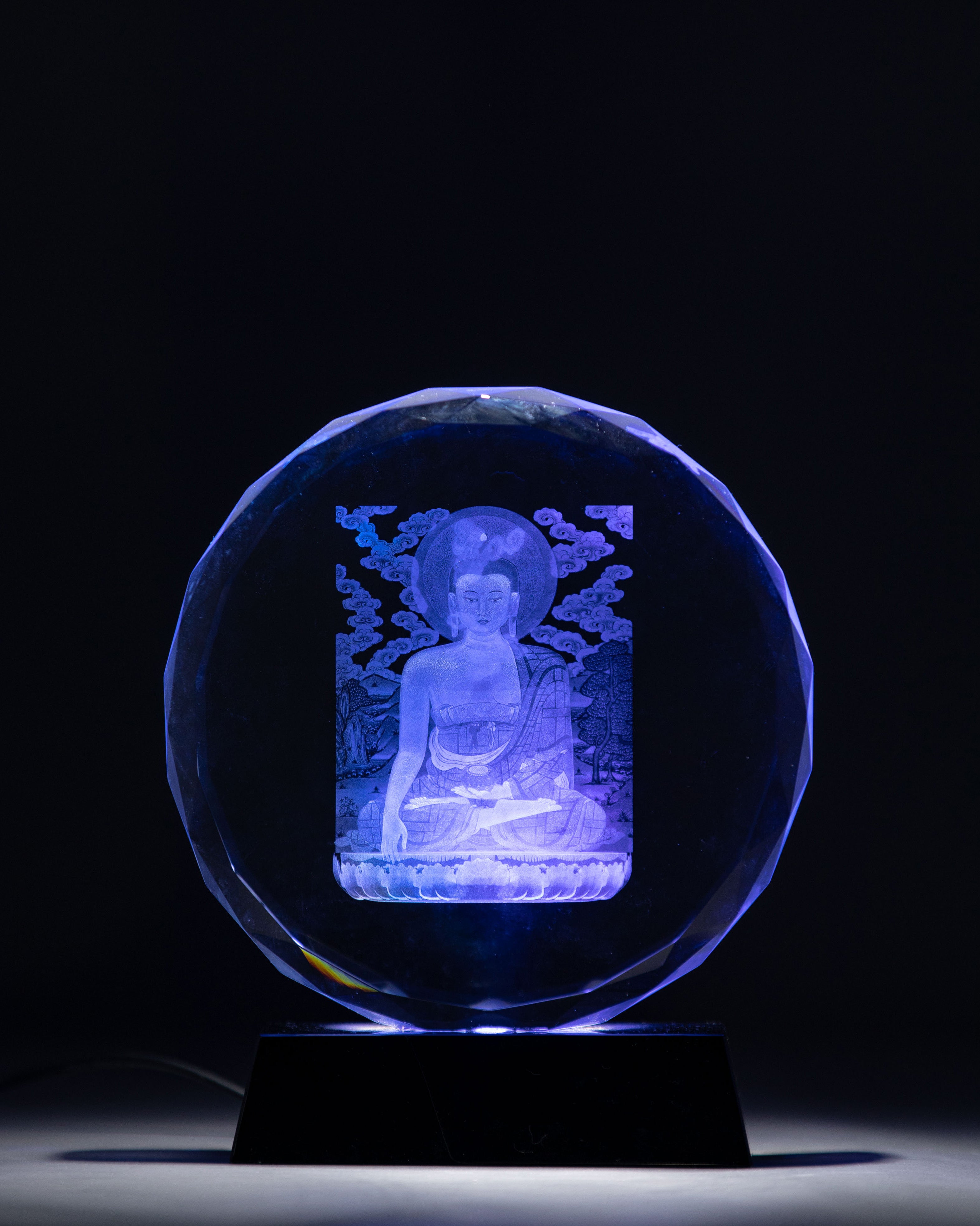 Glass Shakyamuni Buddha for Decor | Symbol of Wisdom