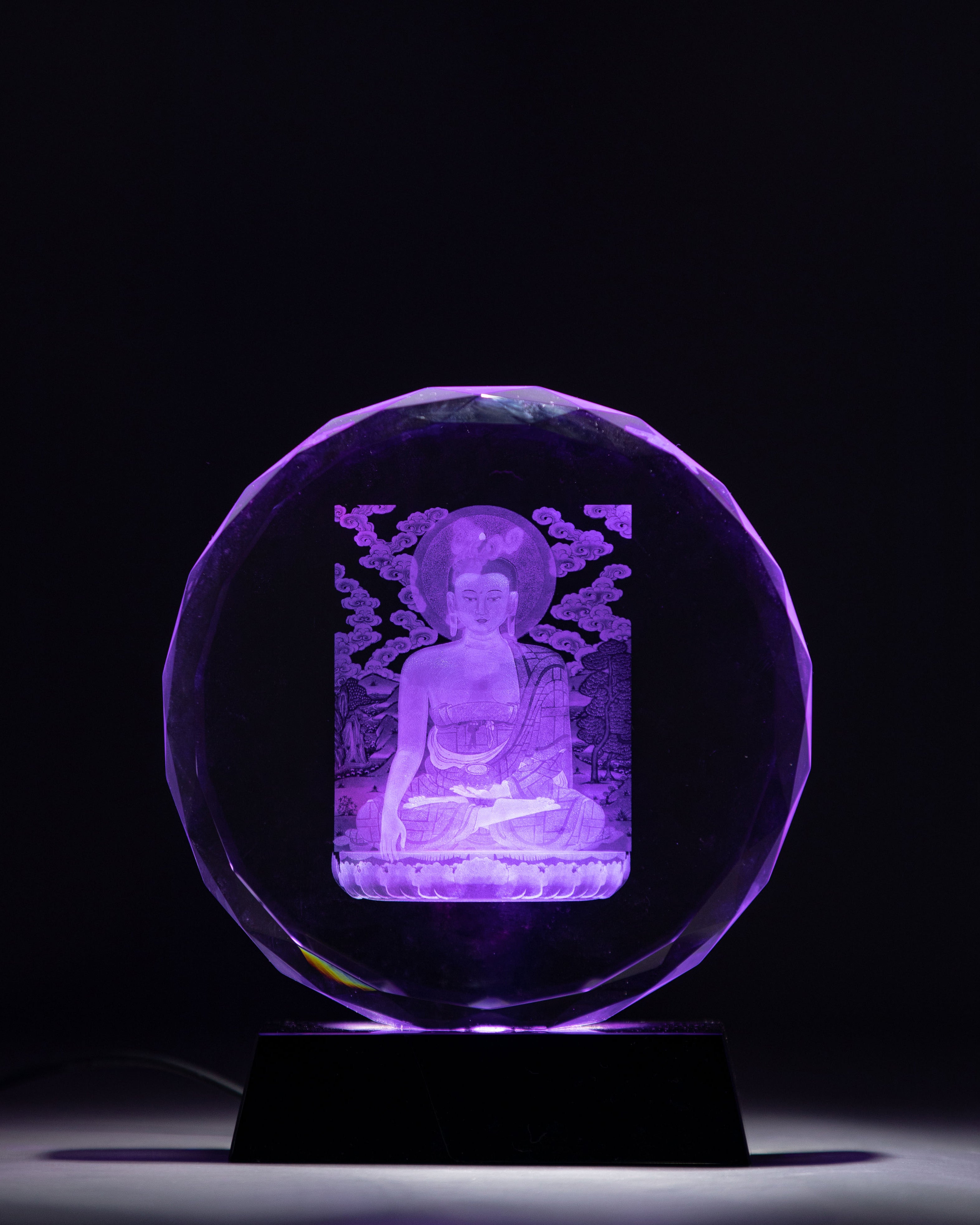 Glass Shakyamuni Buddha for Decor | Symbol of Wisdom