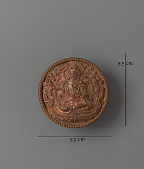 Tibetan Manjushri Mandala Decor | Copper Buddhist Wall Art