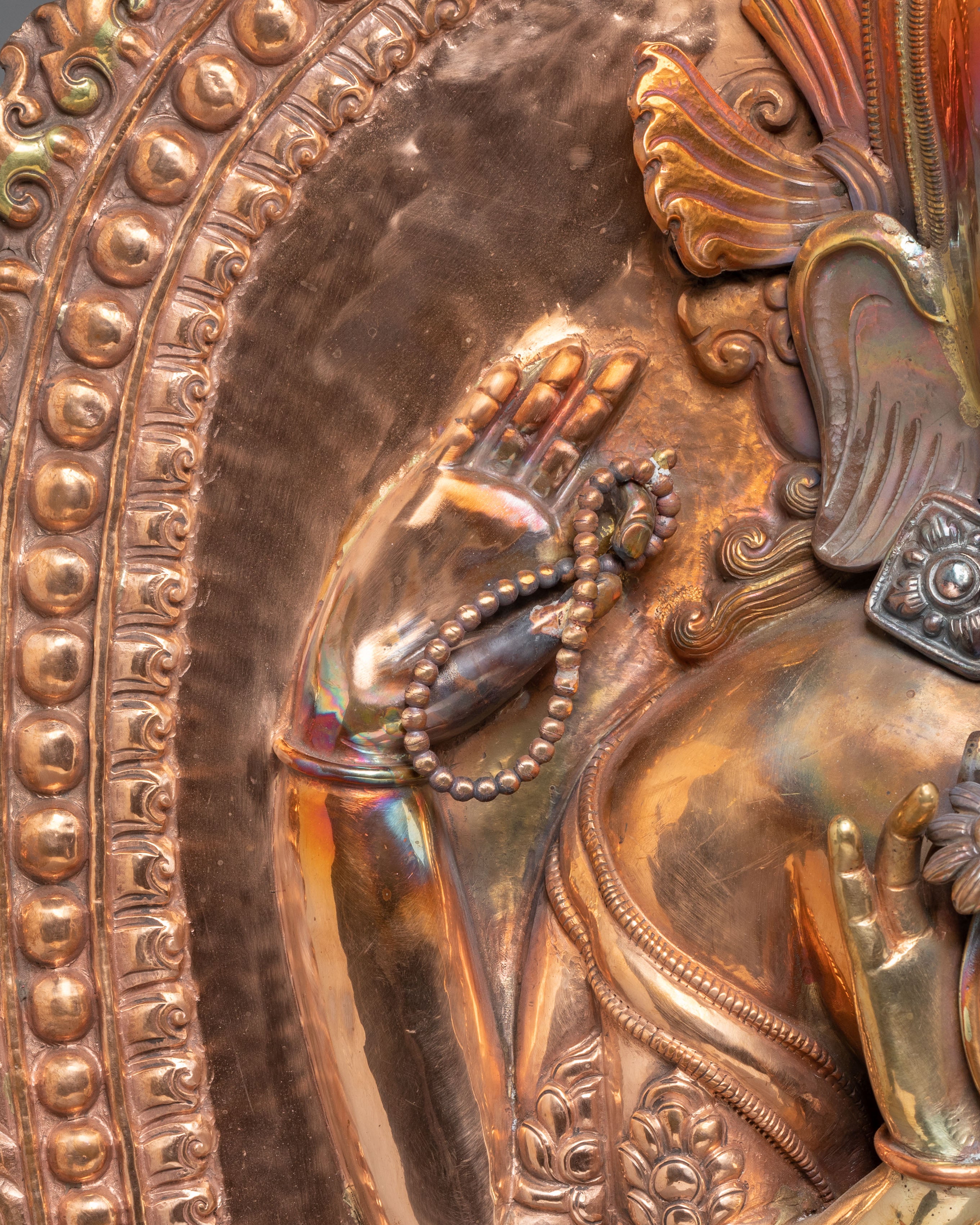 Handcrafted Copper Ganesha Wall Hanging | Spiritual and Decorative Art for Home