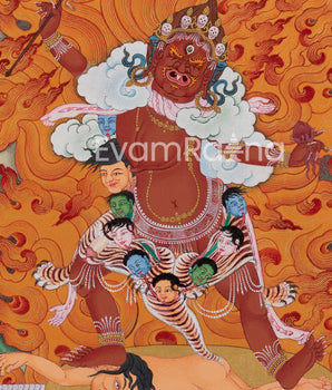 Wrathful Tara: Ekajati Thangka