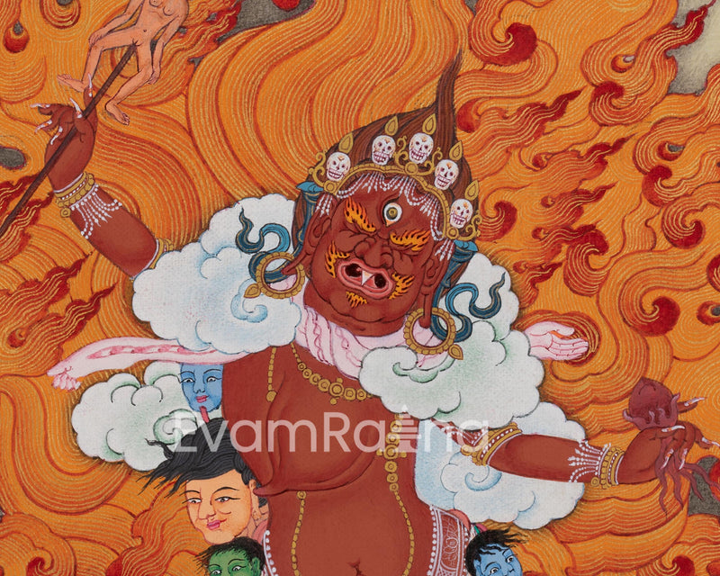 Wrathful Tara: Ekajati Thangka