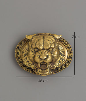 Handcrafted Tiger Head Buckle | Symbol of Strength and Protection