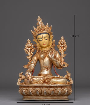 Meditation Goddess White Tara Statue | Symbol of Compassion and Healing