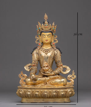 Compassionate Akasagarbha Bodhisattva Statue | Tibetan Deity Representing Wisdom