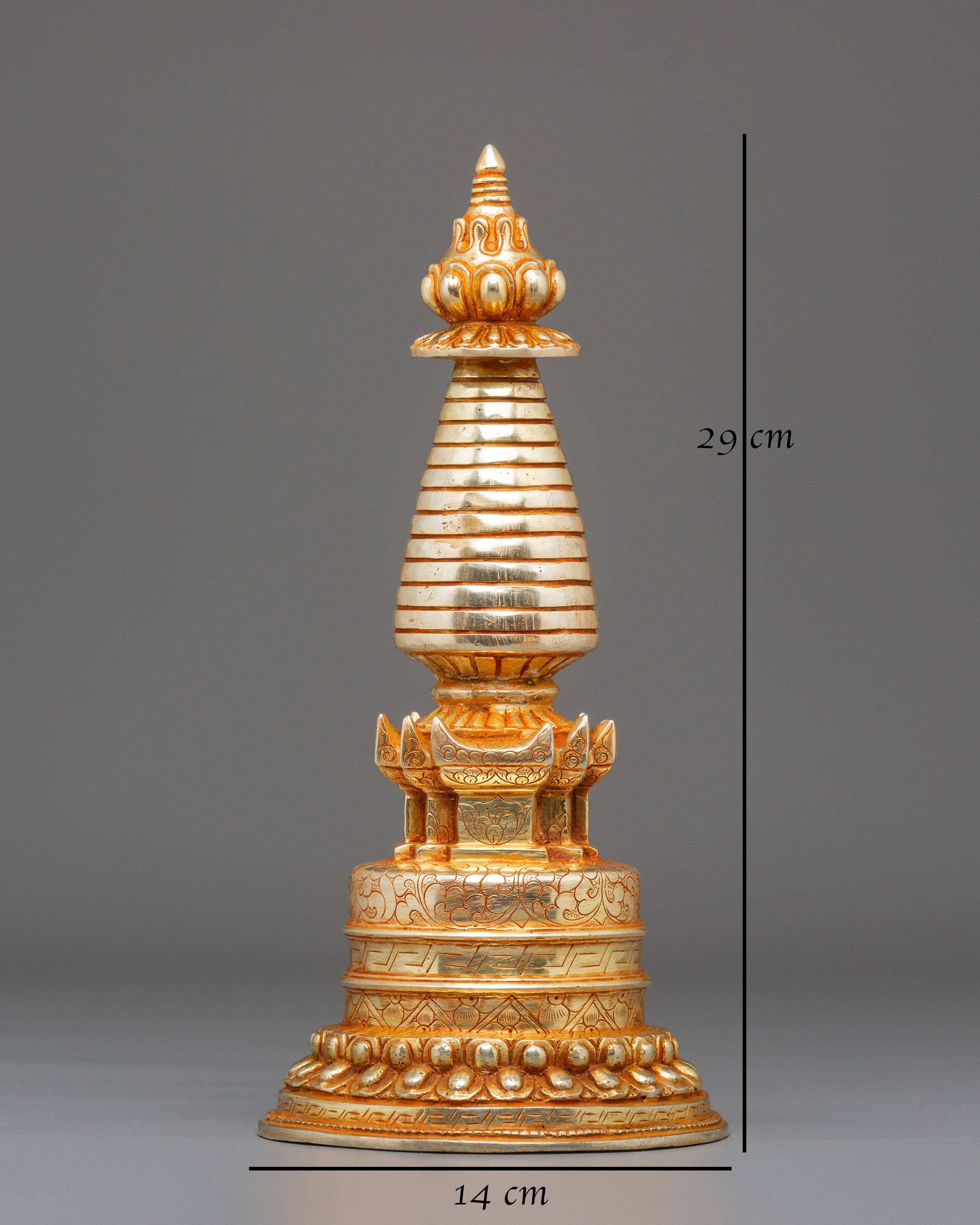 Traditional Tibetan Ritual Stupa | Sacred Buddhist Symbol of Enlightenment