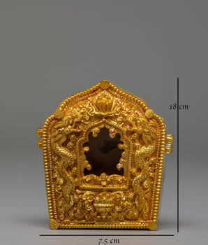 Spiritual Buddhist Amulet Ghau Box | Sacred Tibetan Prayer Box