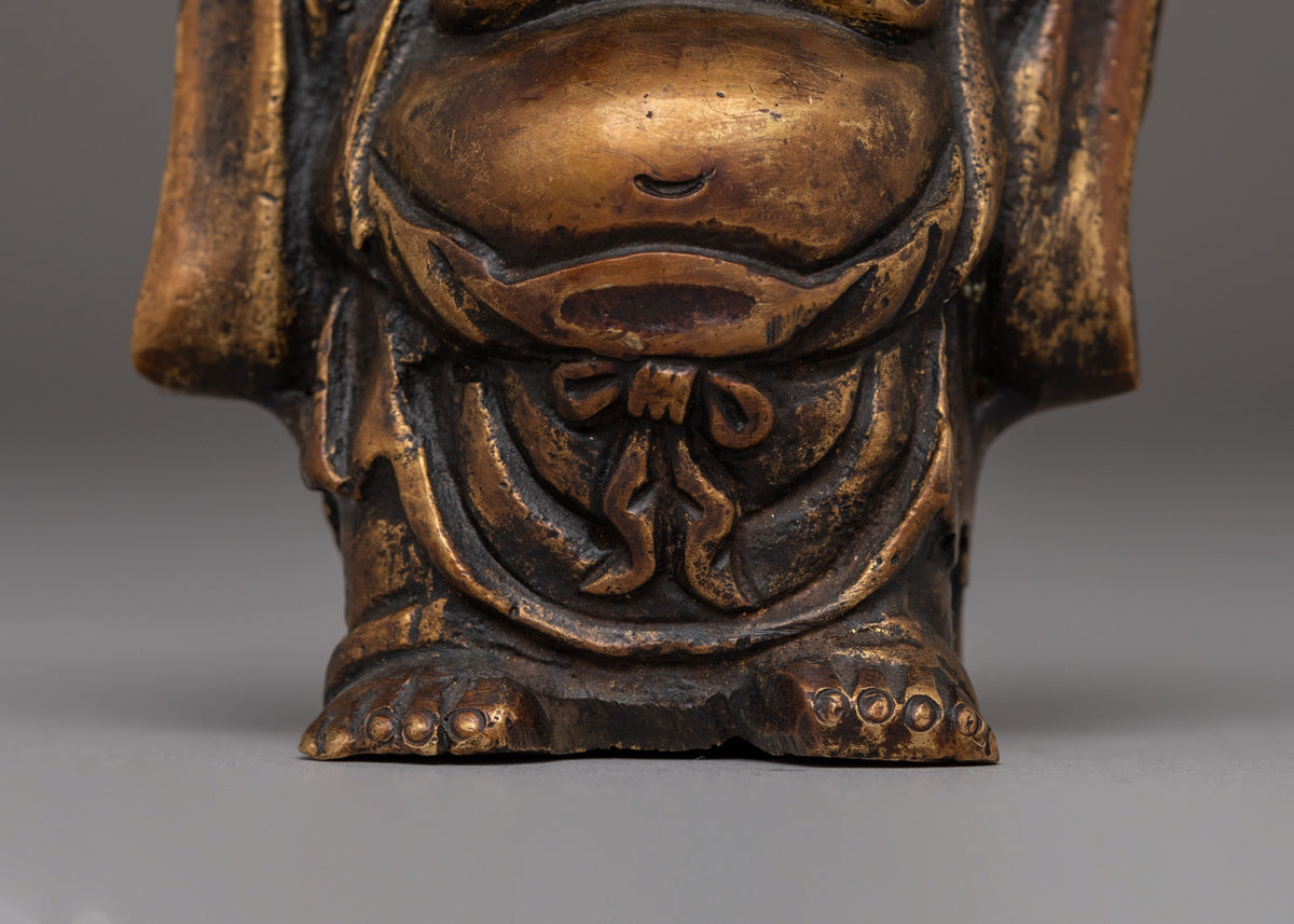 Handcrafted Laughing Buddha Statue | Brass Feng Shui Decor