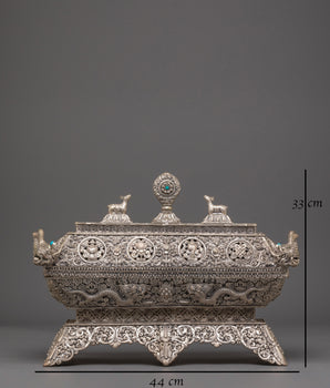 Tibetan  Handcrafted Incense Burner | Sacred Buddhist Altar Decor