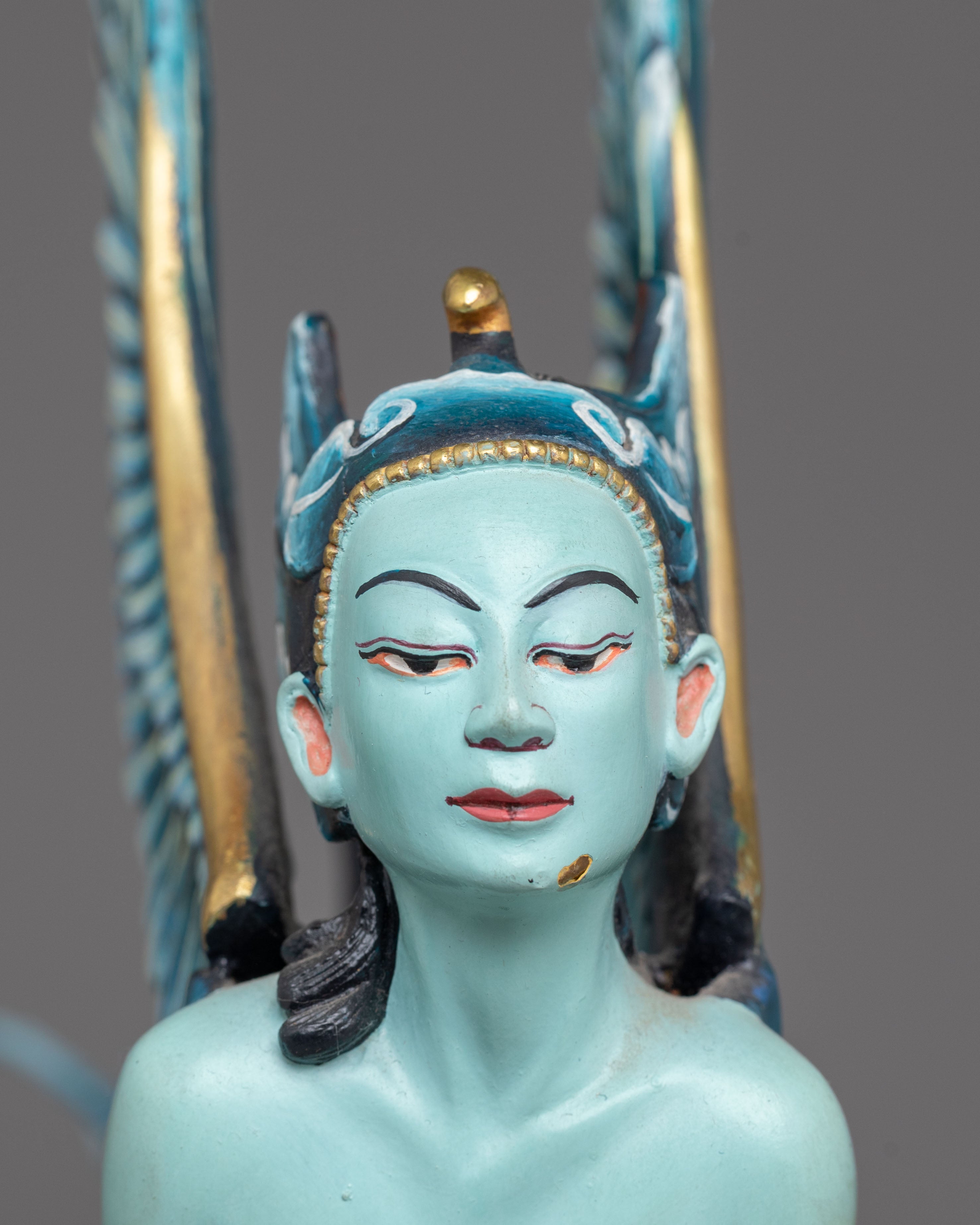 Handcrafted Mythological Sculpture | Gold Plated Copper Art