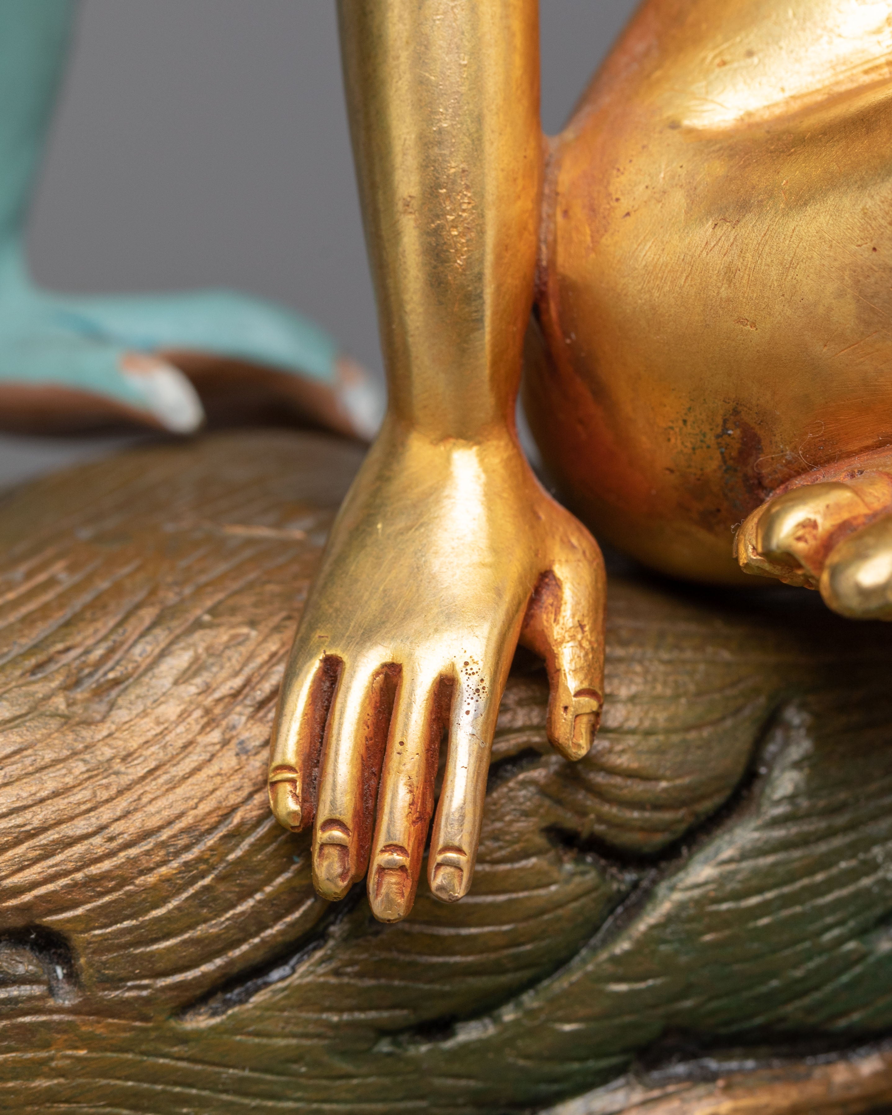 Handcrafted Mythological Sculpture | Gold Plated Copper Art